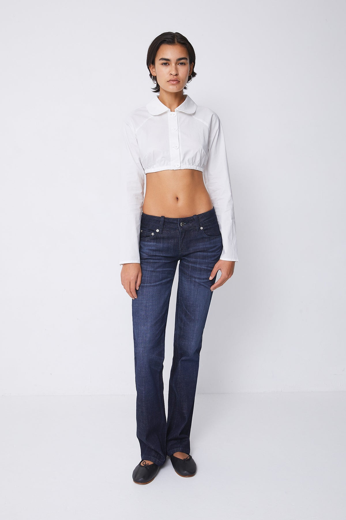 Ruby Low Rise Jeans, Raw Fade