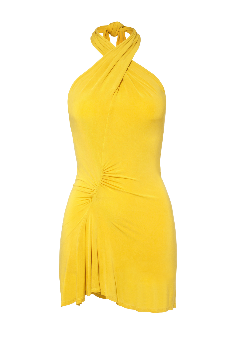 The Kylie Halter Knot Dress, Dijon