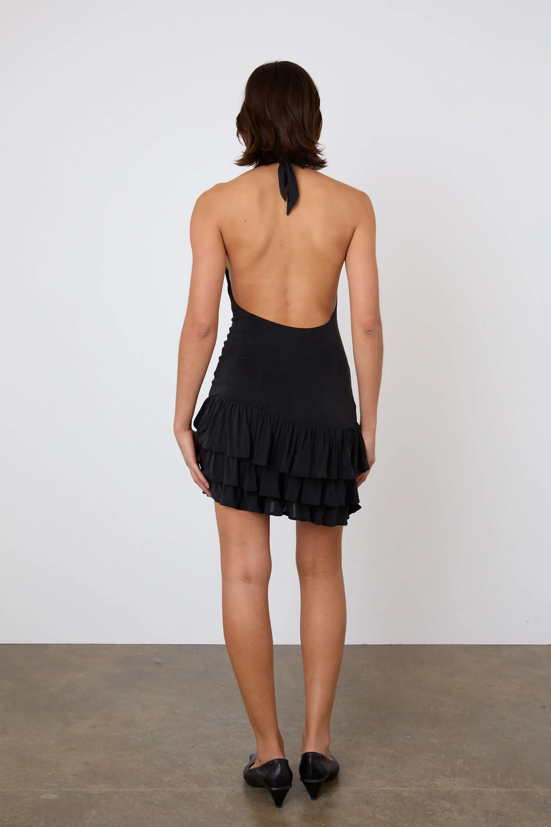 The Kylie Halter Dress, Graphite