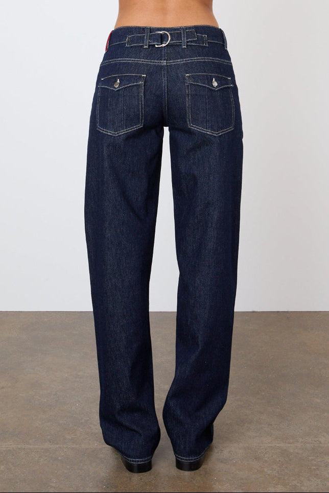 The Joan Soft Barrel Jeans, Indigo Rinse