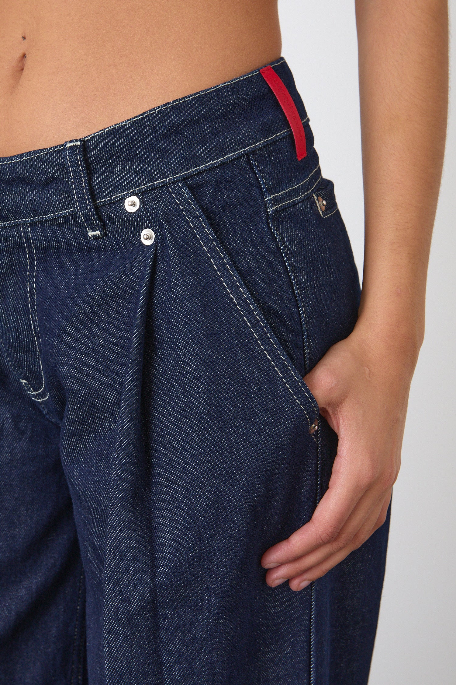 Lita Tailored Jeans, Indigo Rinse