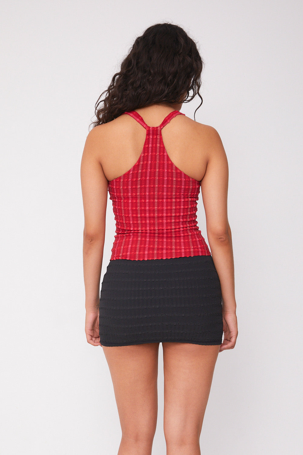 Cindy Racer Back Top, Lipstick