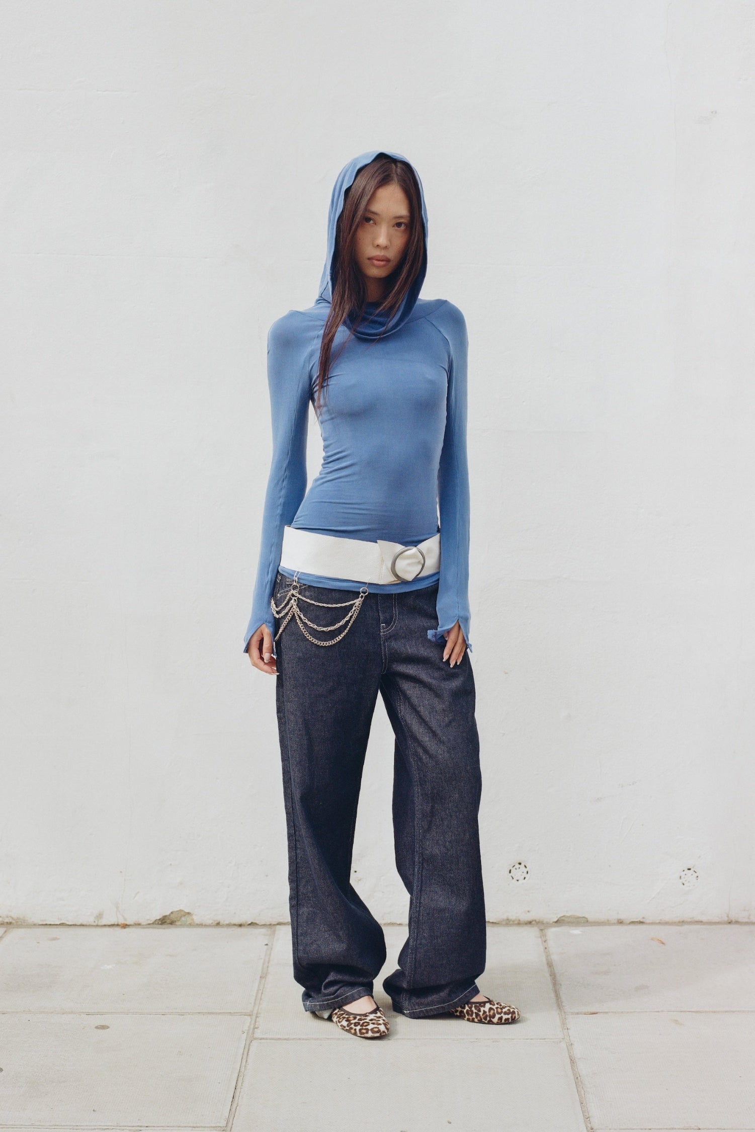 Kylie Cold Shoulder Top, Lapis