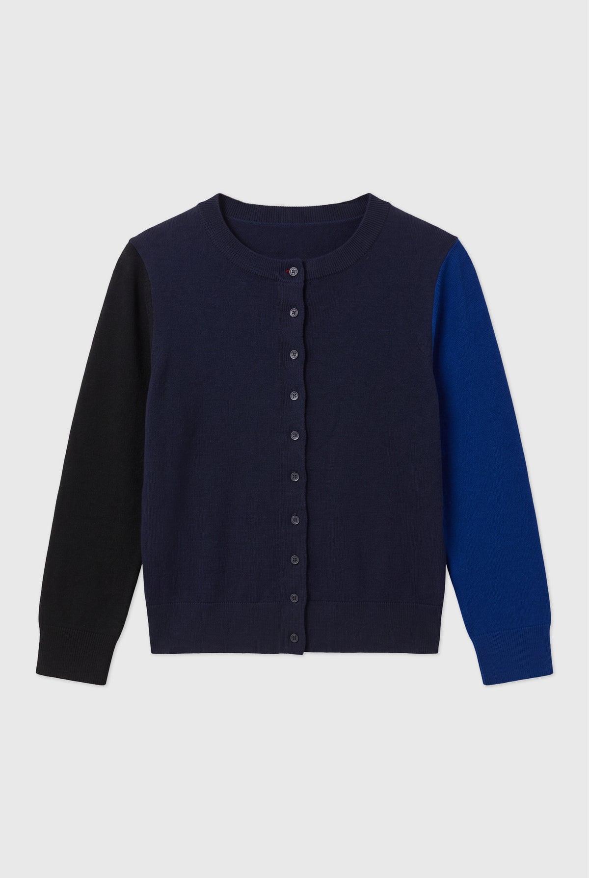 Ava Colourblock Cardigan, Navy