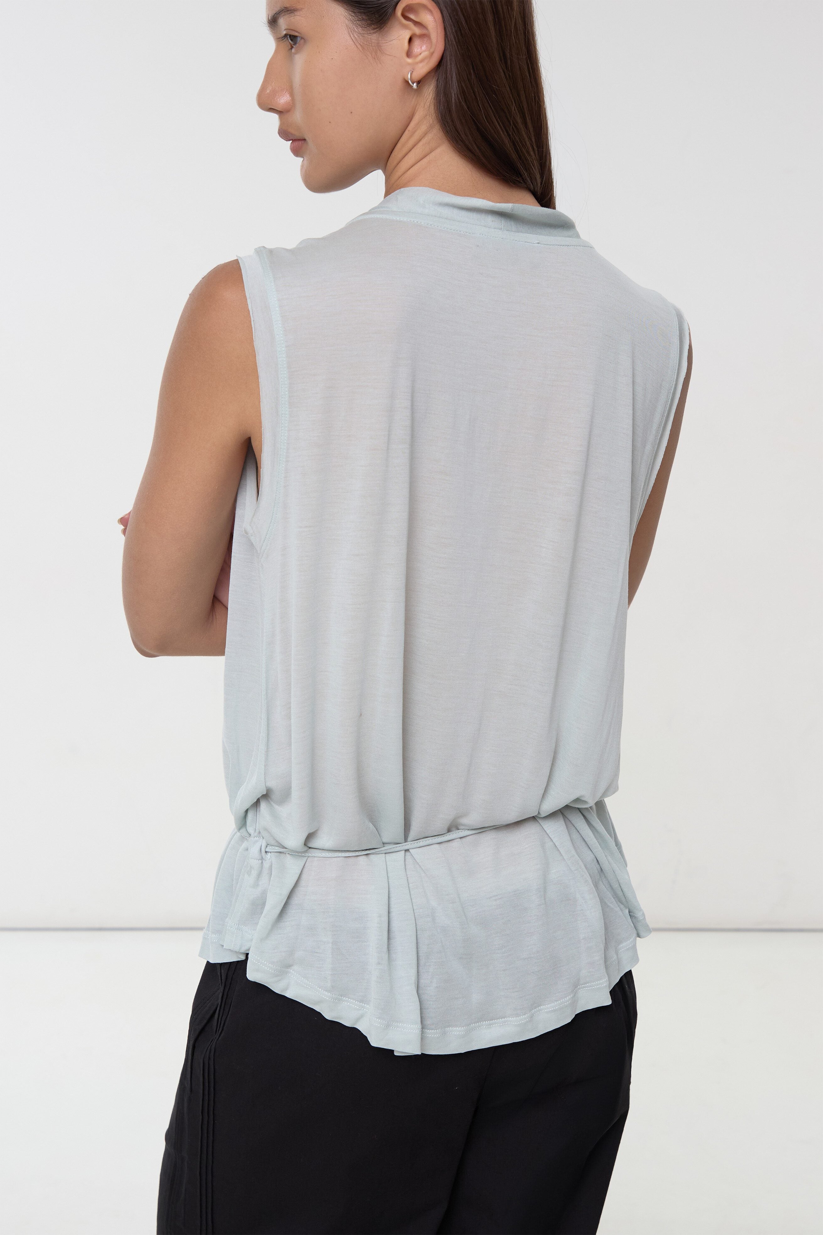 Blanche Tie Top, Mist