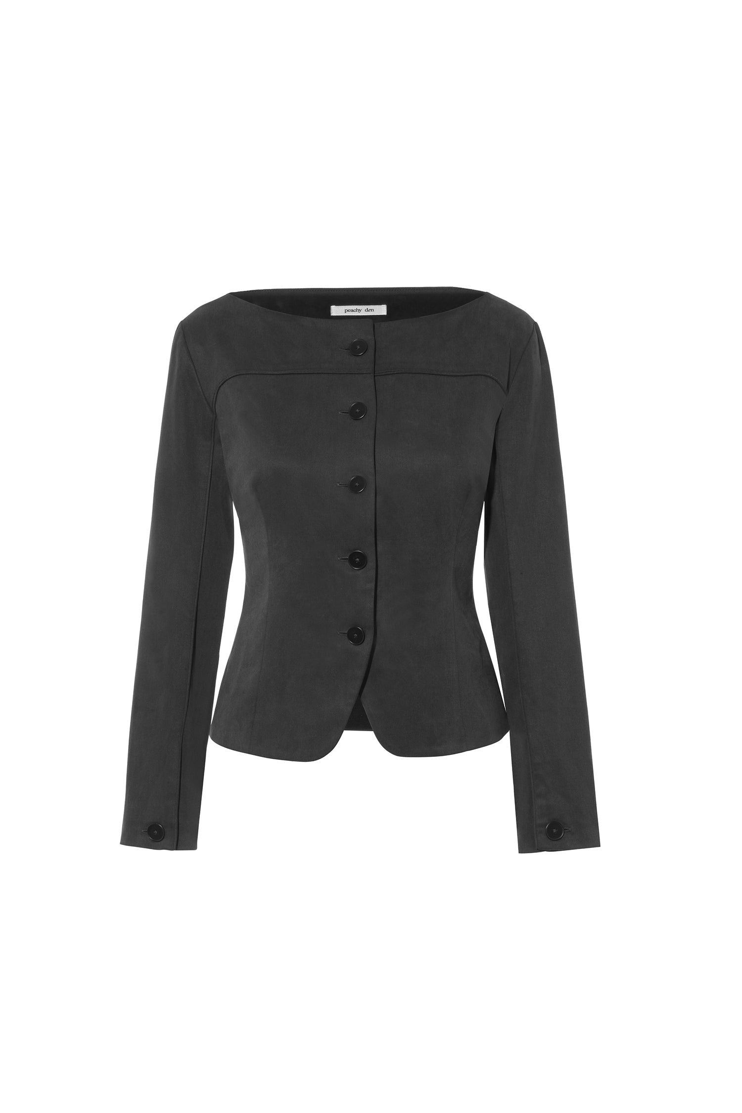 The Bardot Top, Onyx