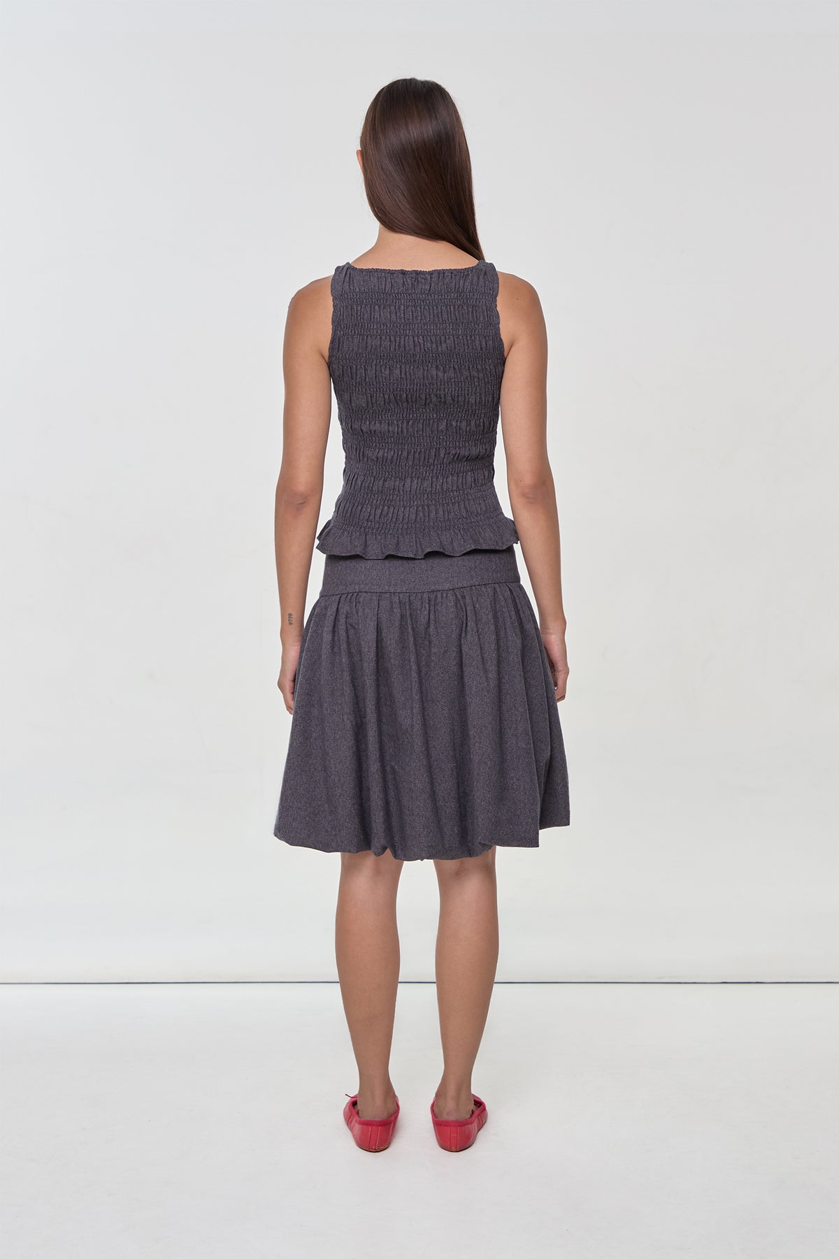 Deba Top, Soft Grey
