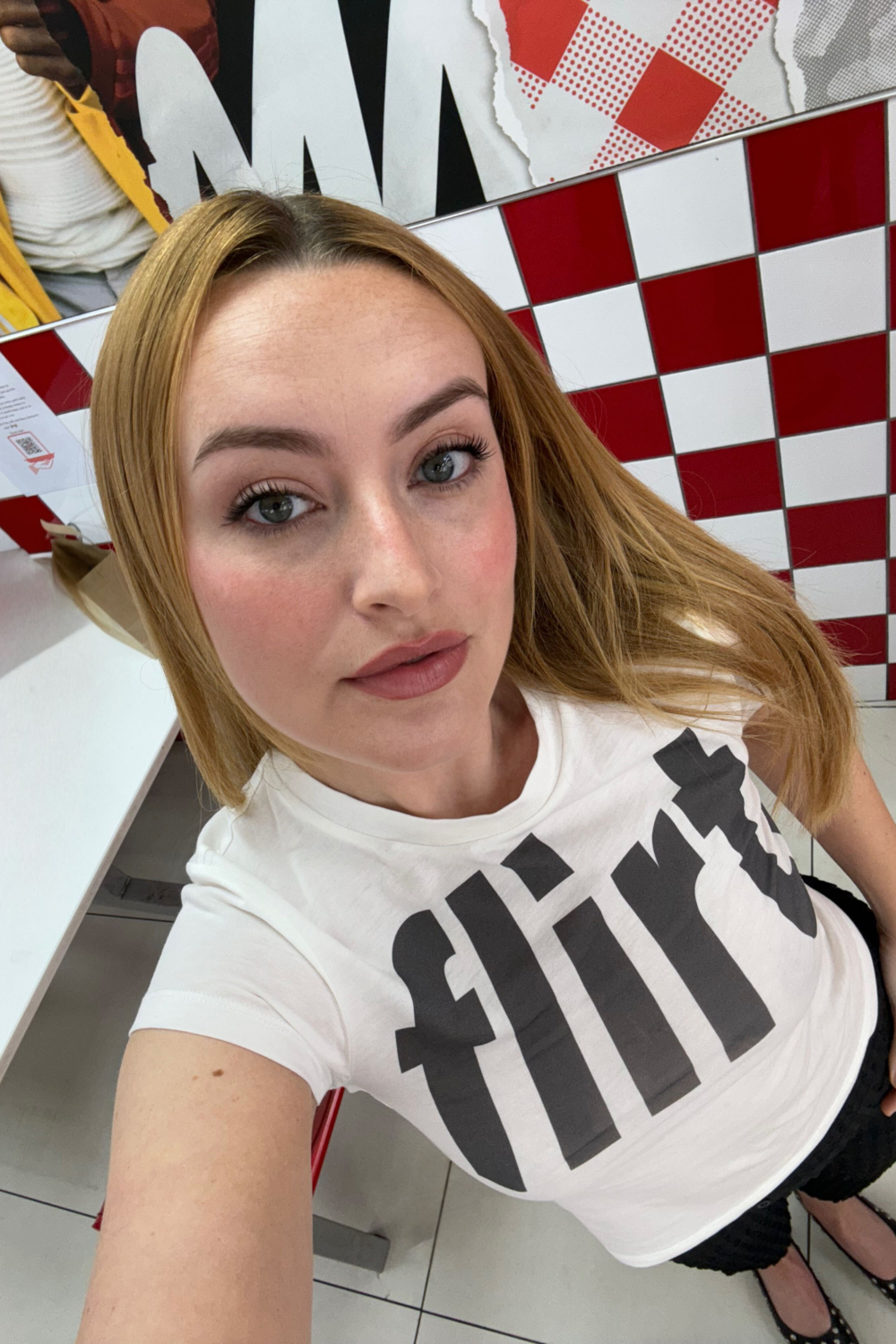 The Amelia Flirt T-Shirt Pre-Order, White