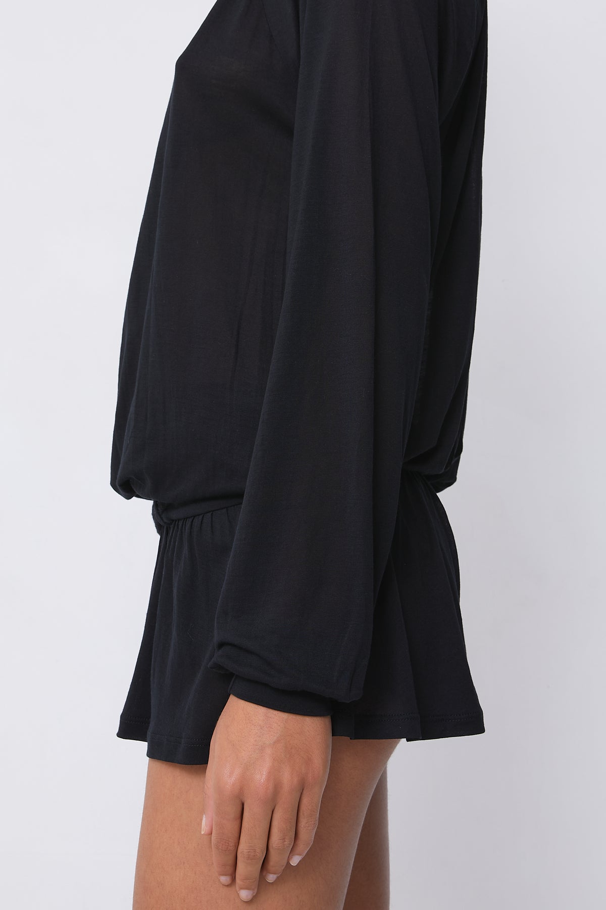 Emma Long Sleeve Skort Dress, Onyx