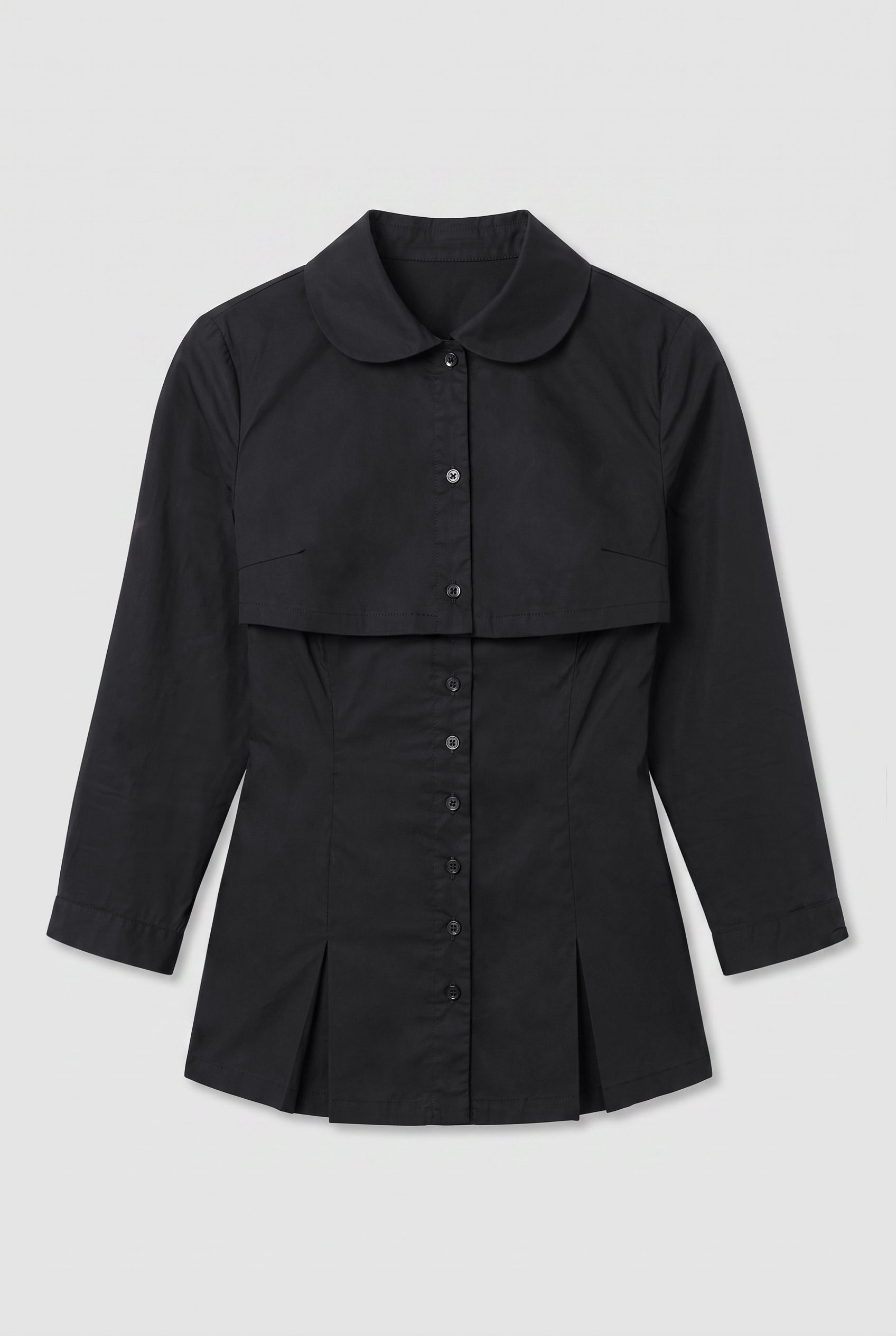 Gloria Double Blouse, Onyx