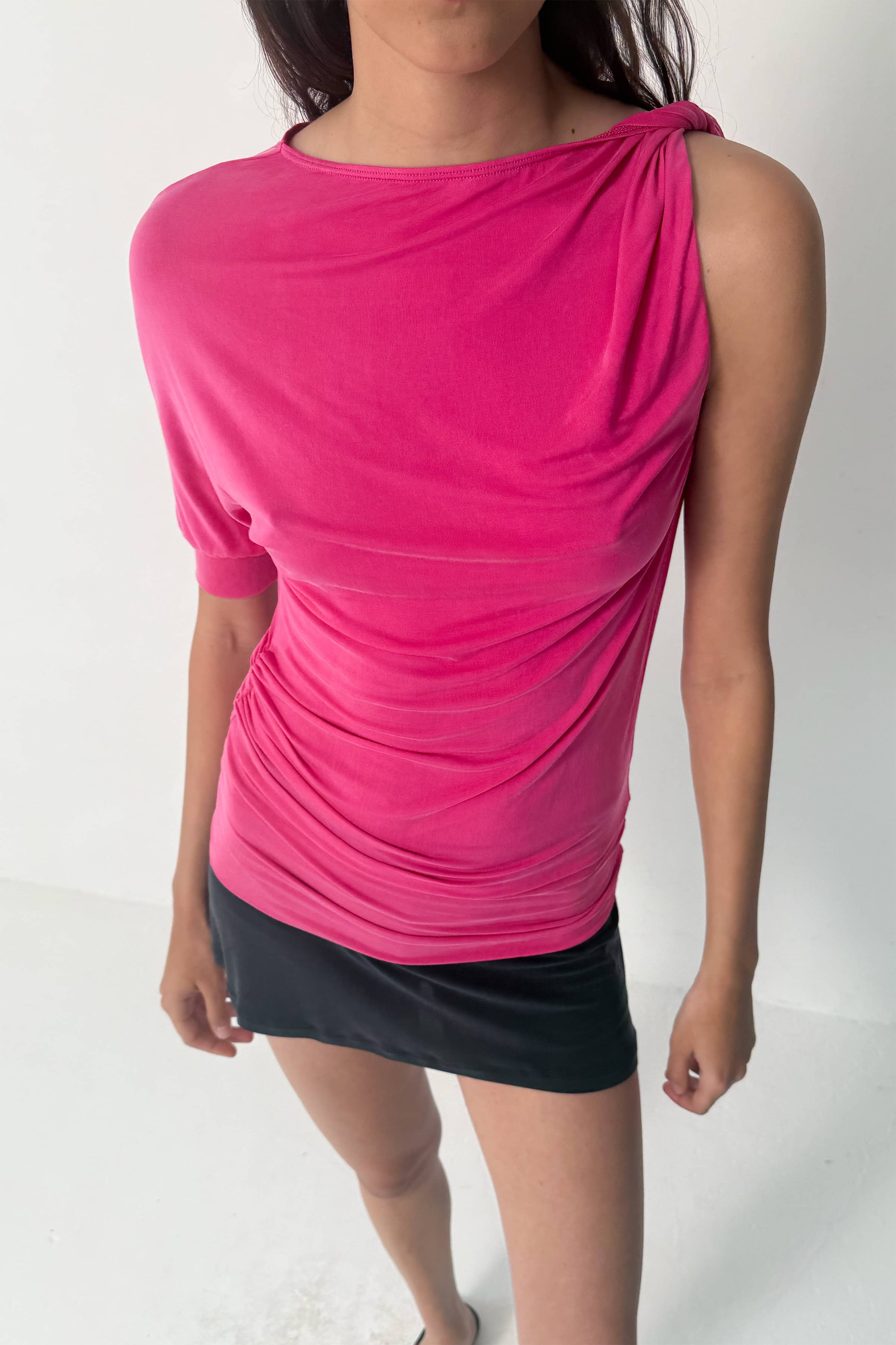 Kylie Bubble Top, Hot Pink