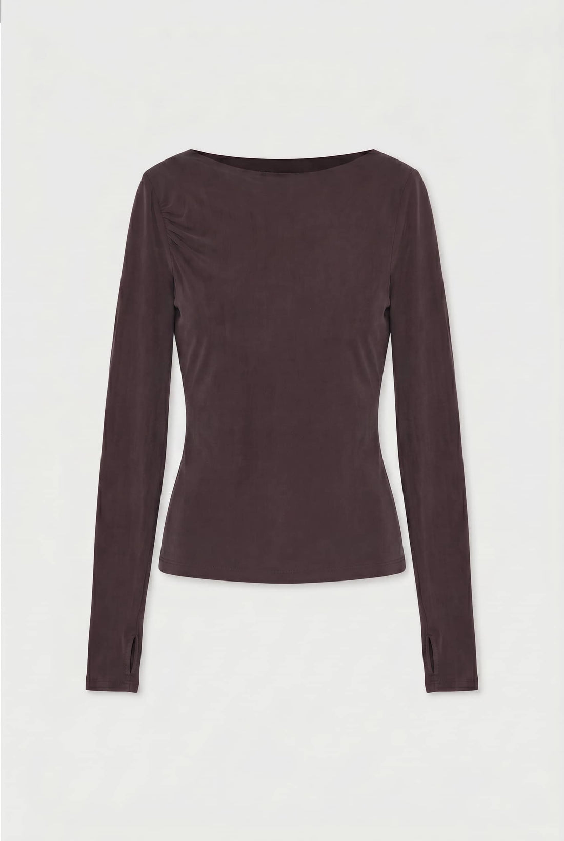 Kylie Long Sleeve Top, Chocolate