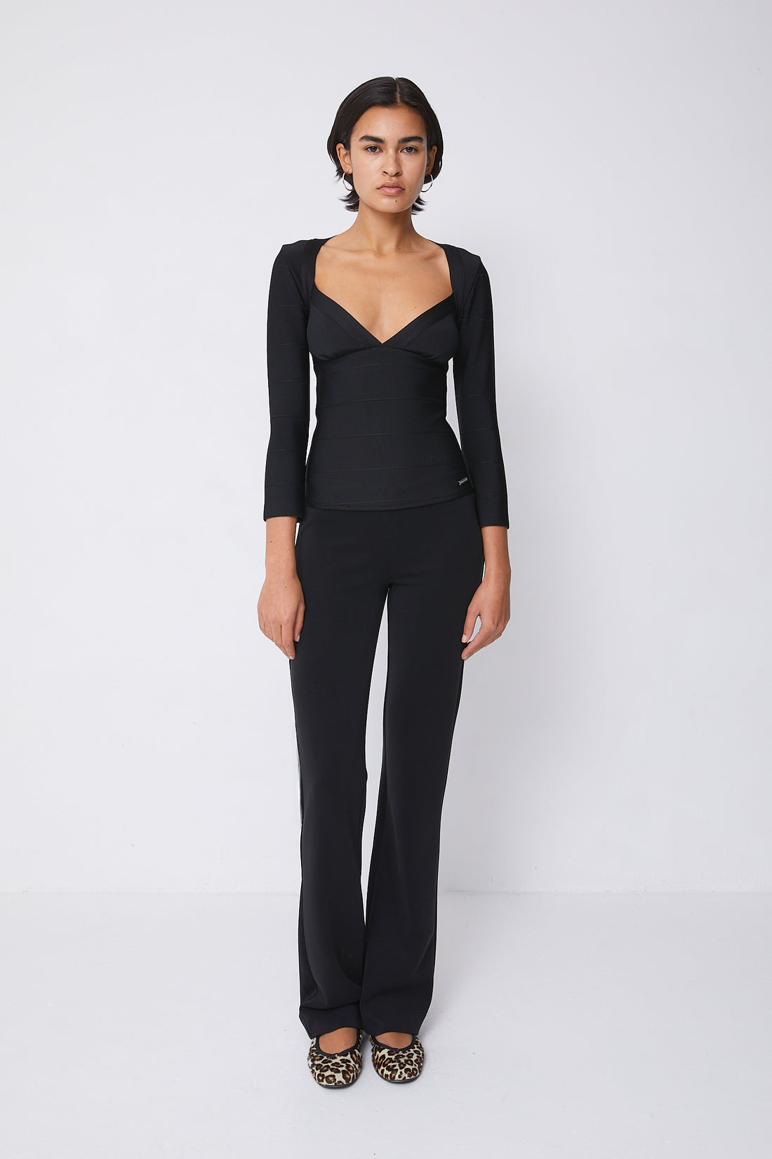 Lila Slim Fit Trousers, Onyx