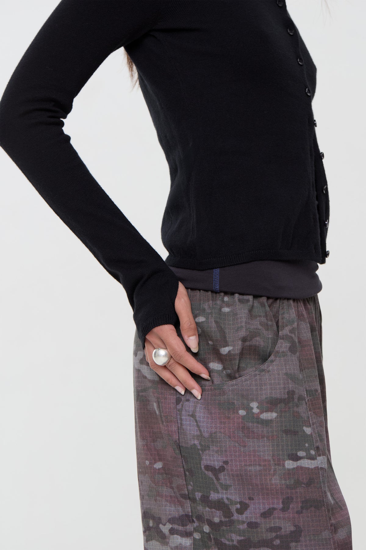 Loulou Everyday Cardigan, Onyx