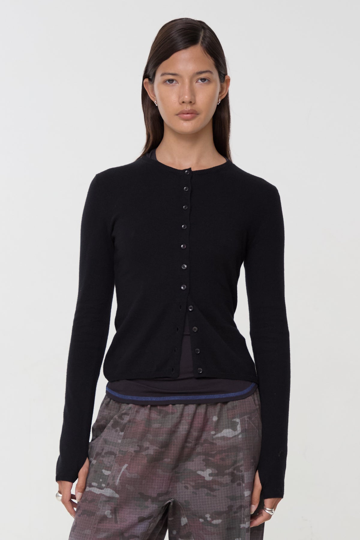 Loulou Everyday Cardigan, Onyx