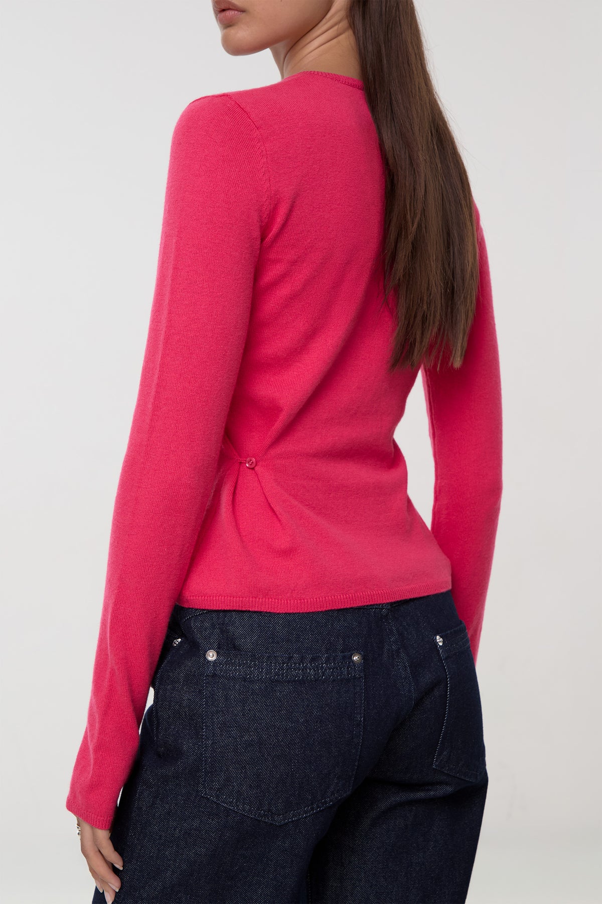 Loulou Everyday Cardigan, Hot Pink