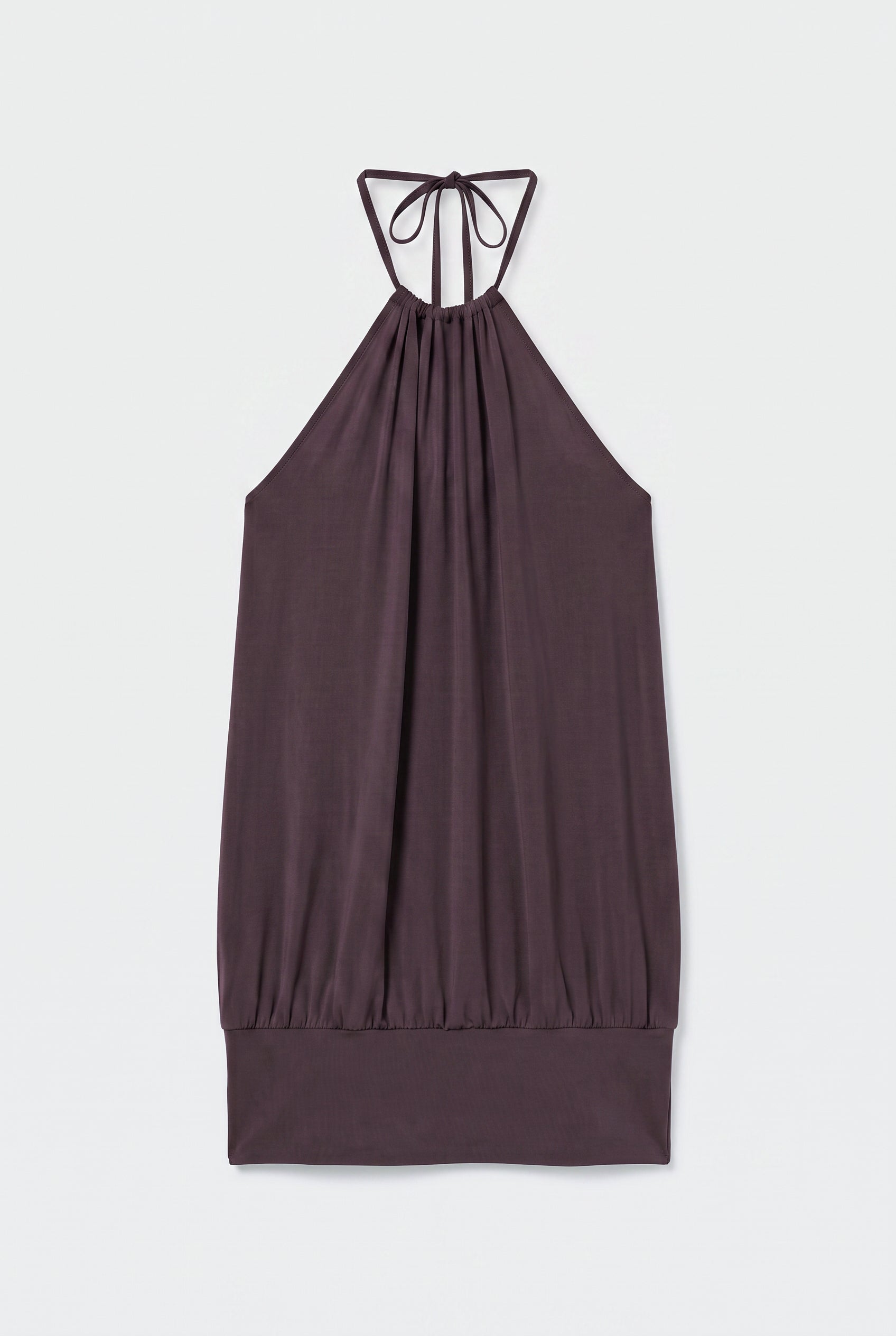 Nia Balloon Skort Dress, Chocolate