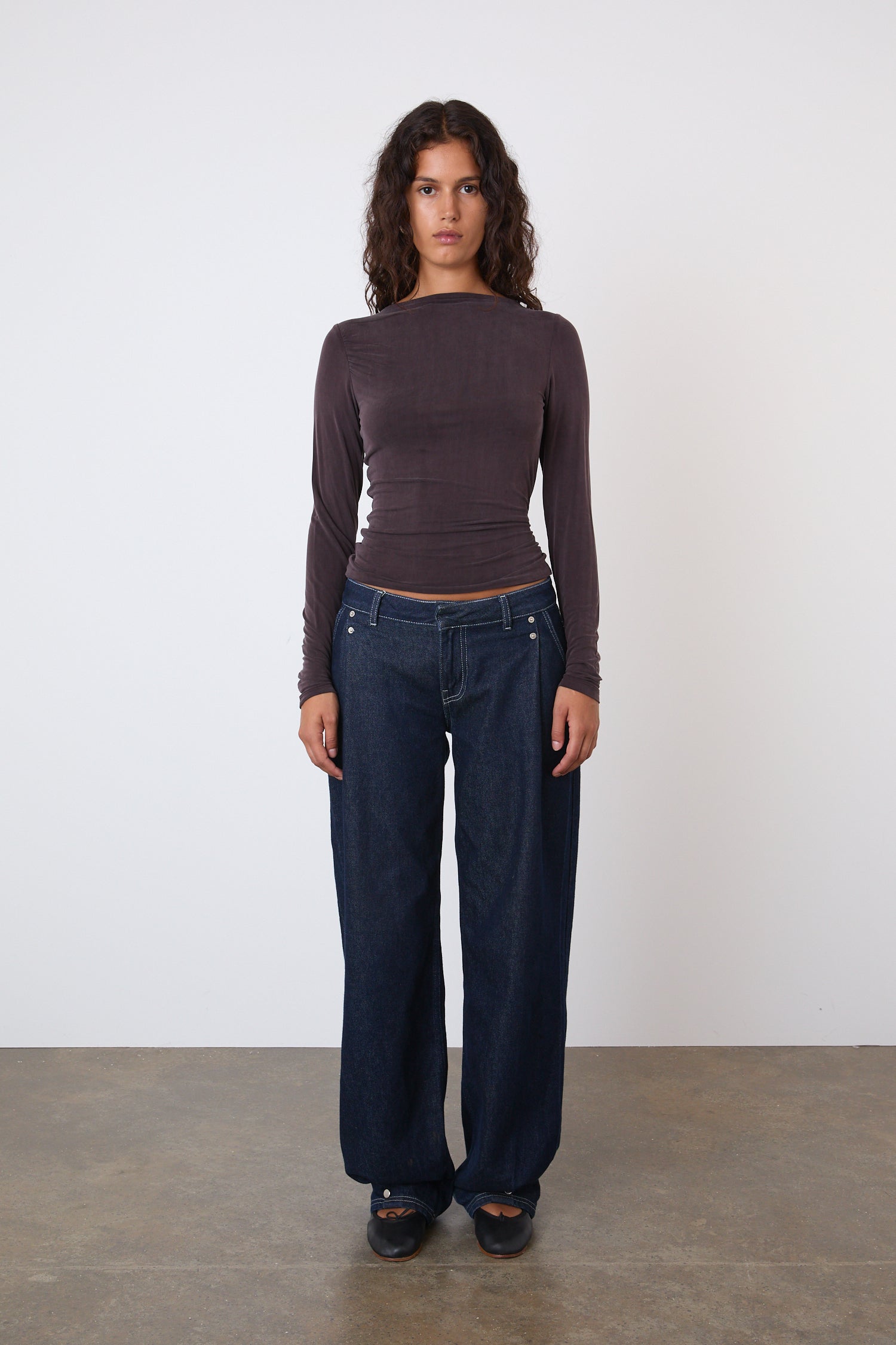 Lita Tailored Jeans, Indigo Rinse