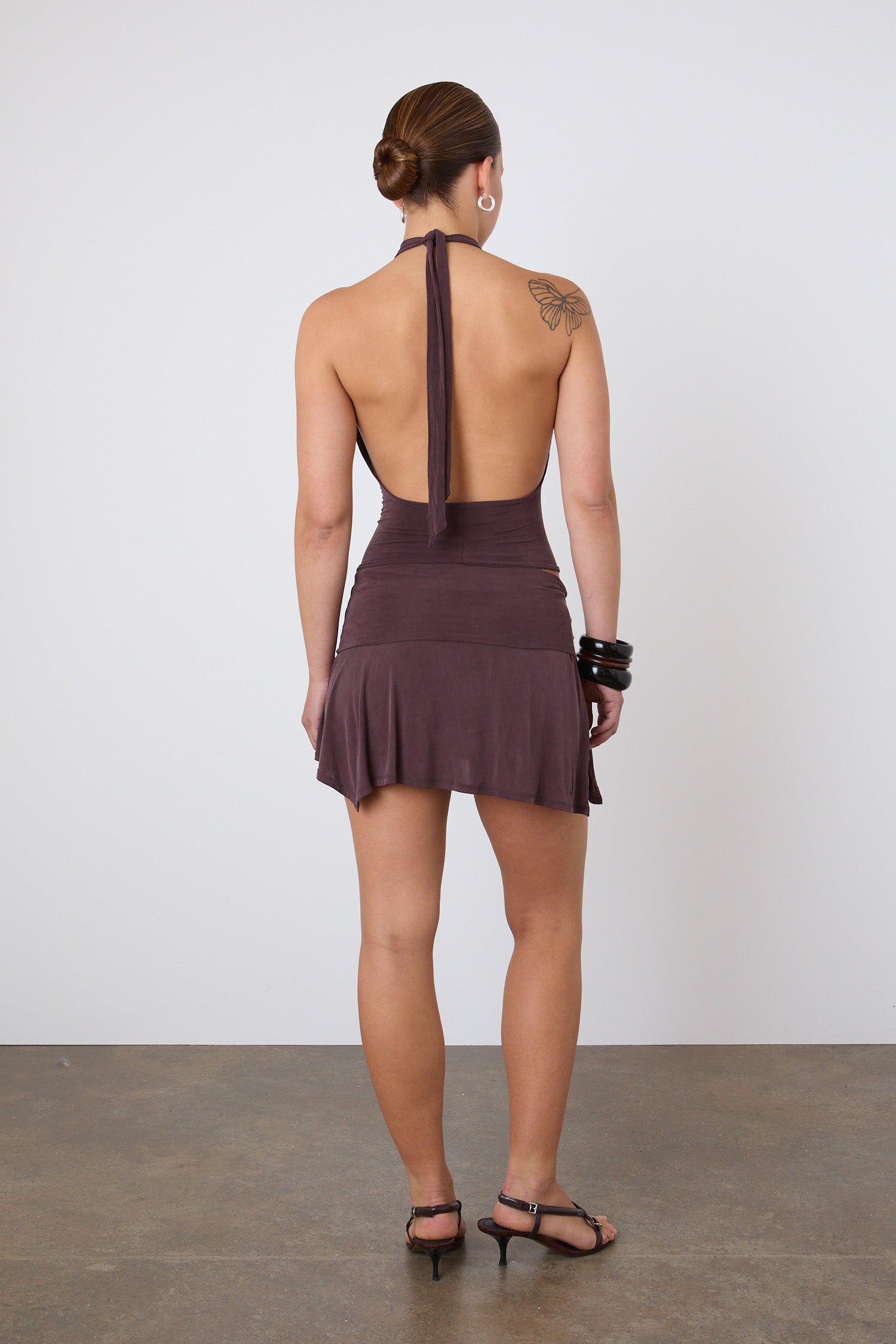 The Kylie Halter Top, Mahogany