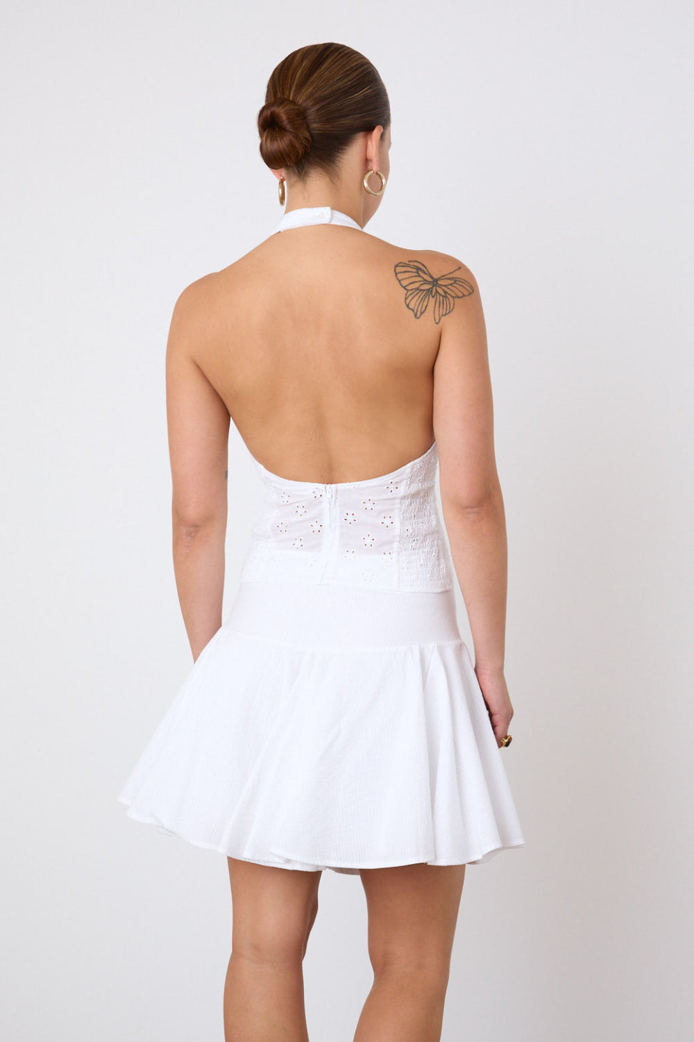 The Dylan Mini Skirt, Porcelain