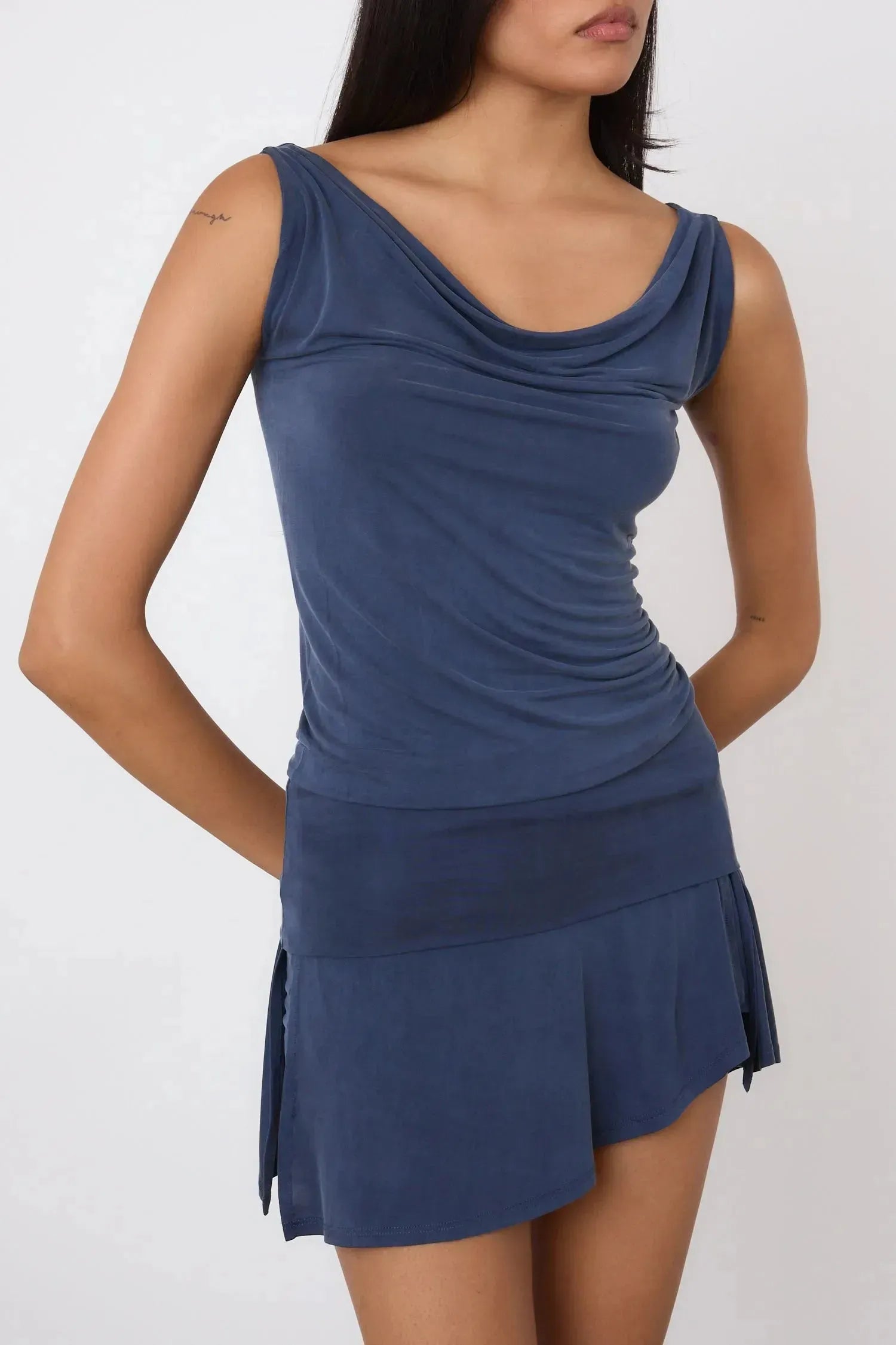 The Kylie Top, Denim Blue