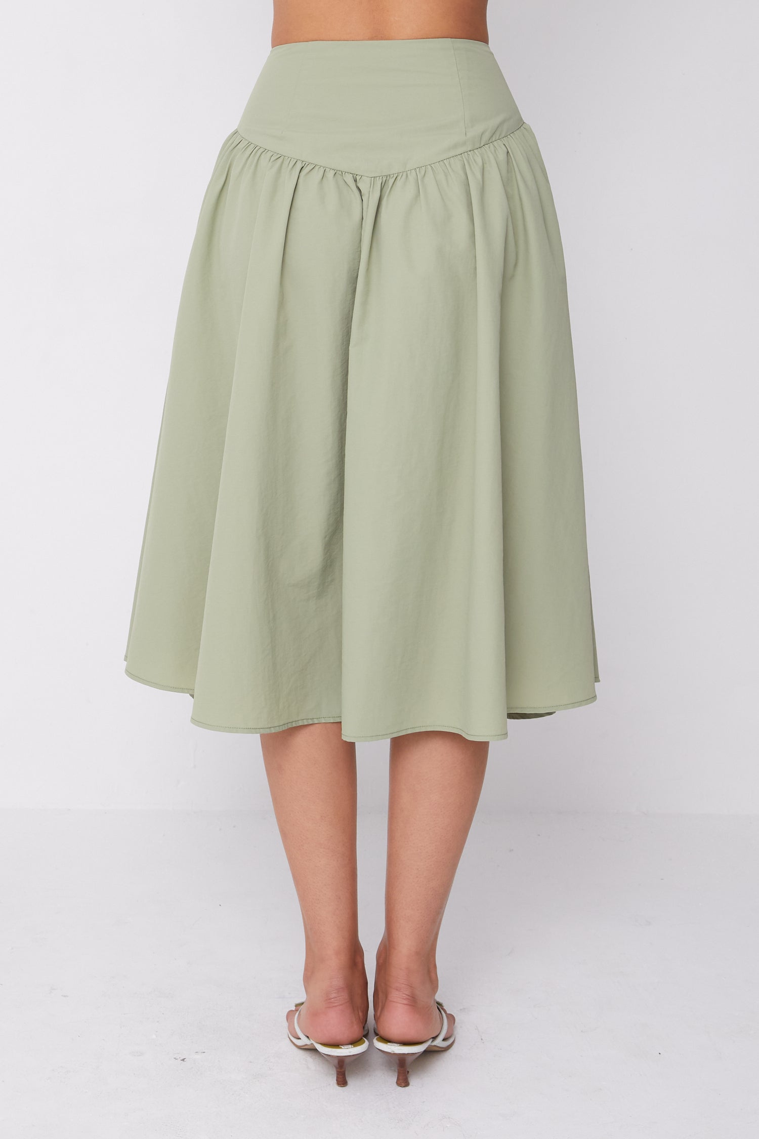 Deba Midi Skirt, Pistachio
