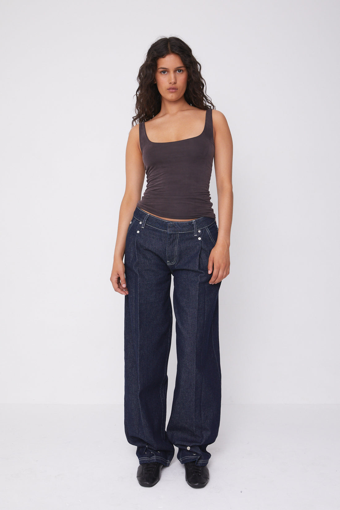 Lita Tailored Jeans, Indigo Rinse