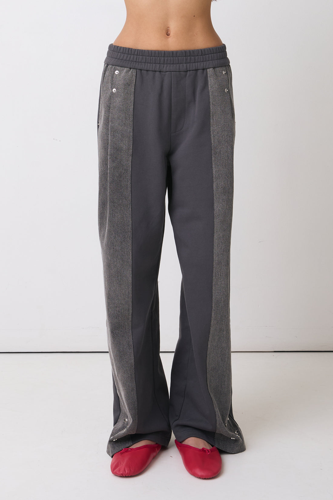 The Mercy Track Trousers, Grey Marl