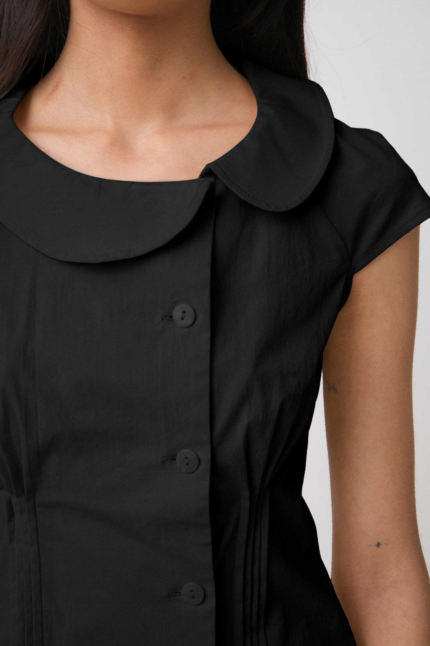 Missy Asymmetric Blouse, Onyx