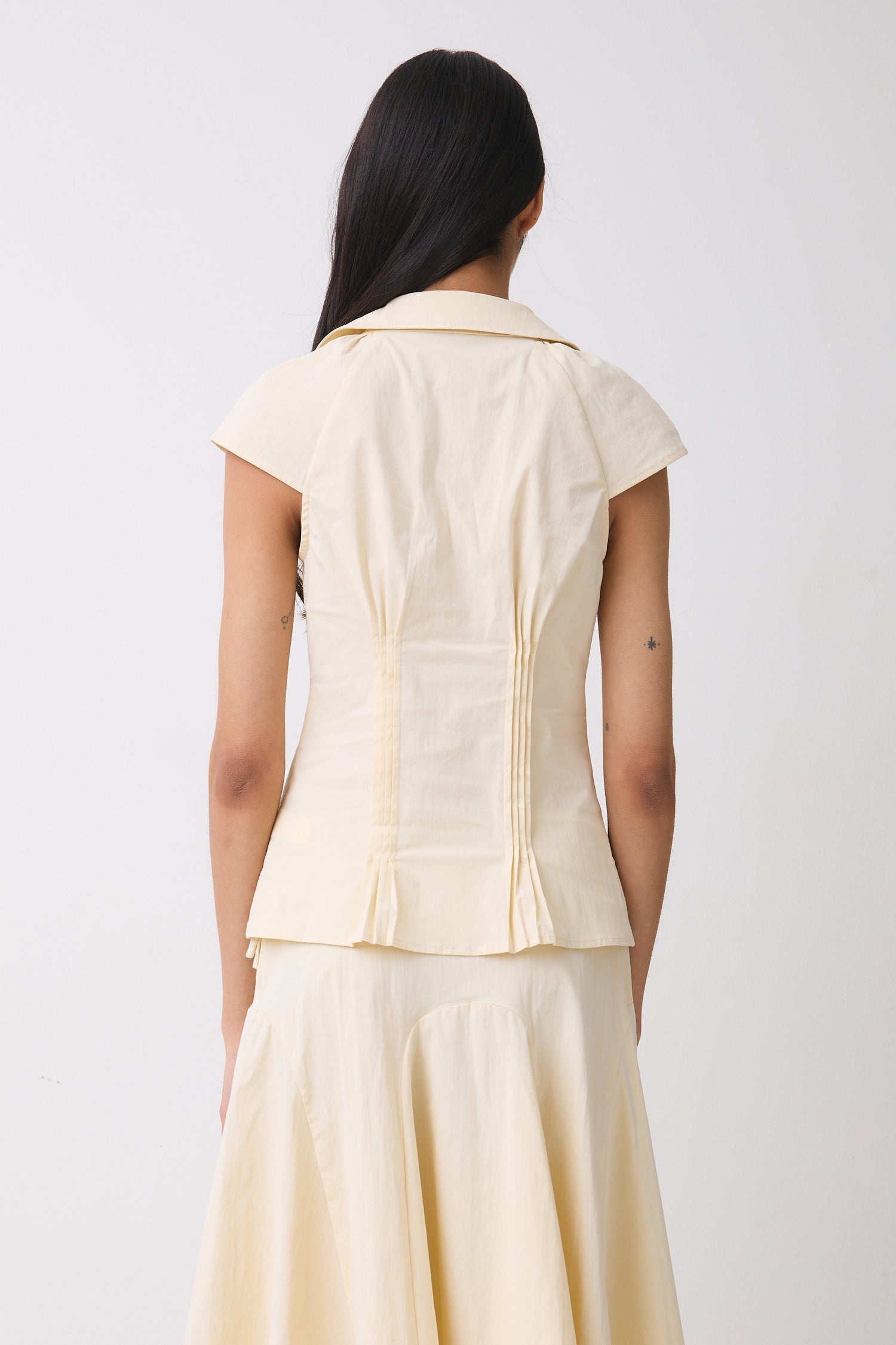 Missy Asymmetric Blouse, Parchment
