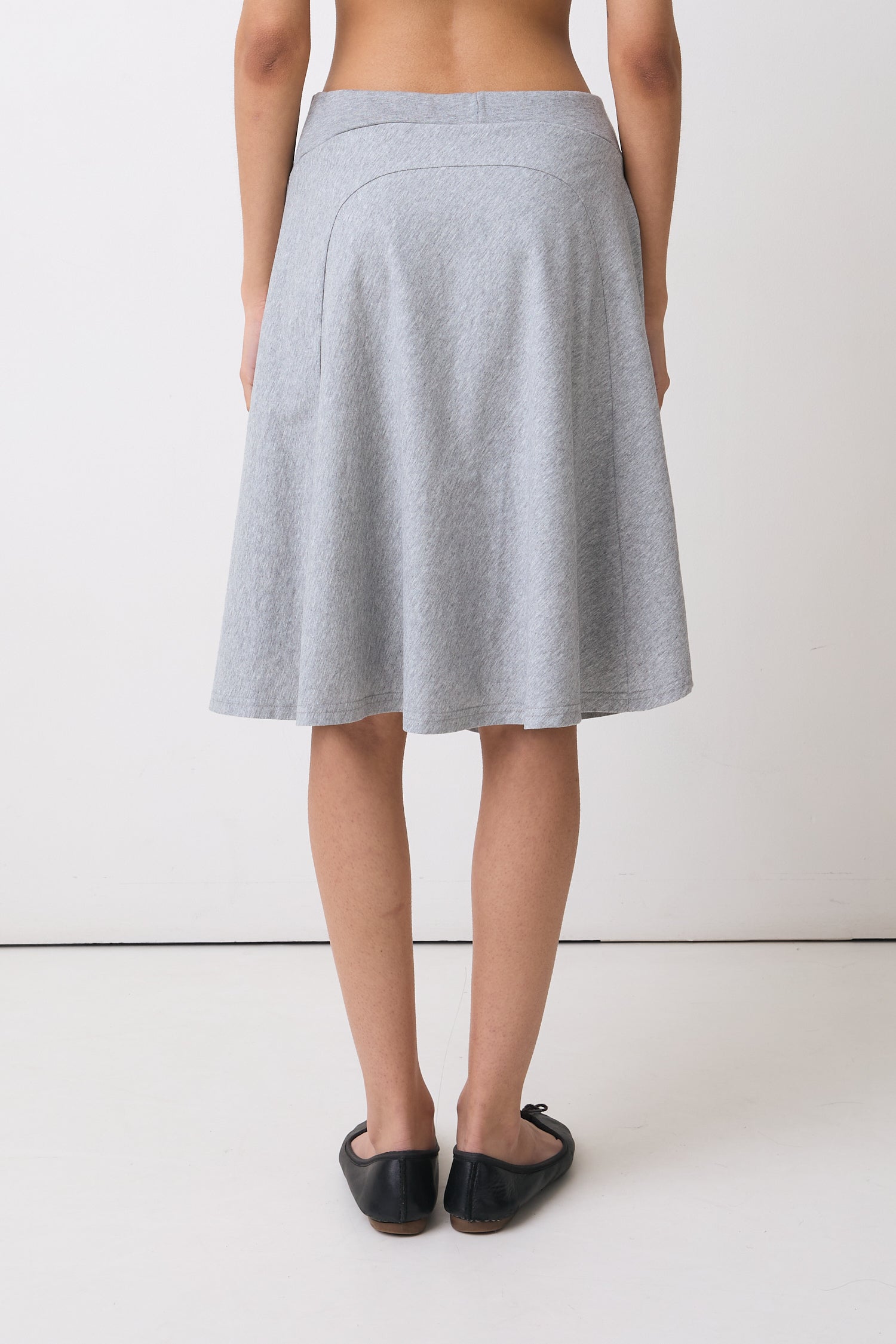 Joni Midi Skirt, Grey Marl