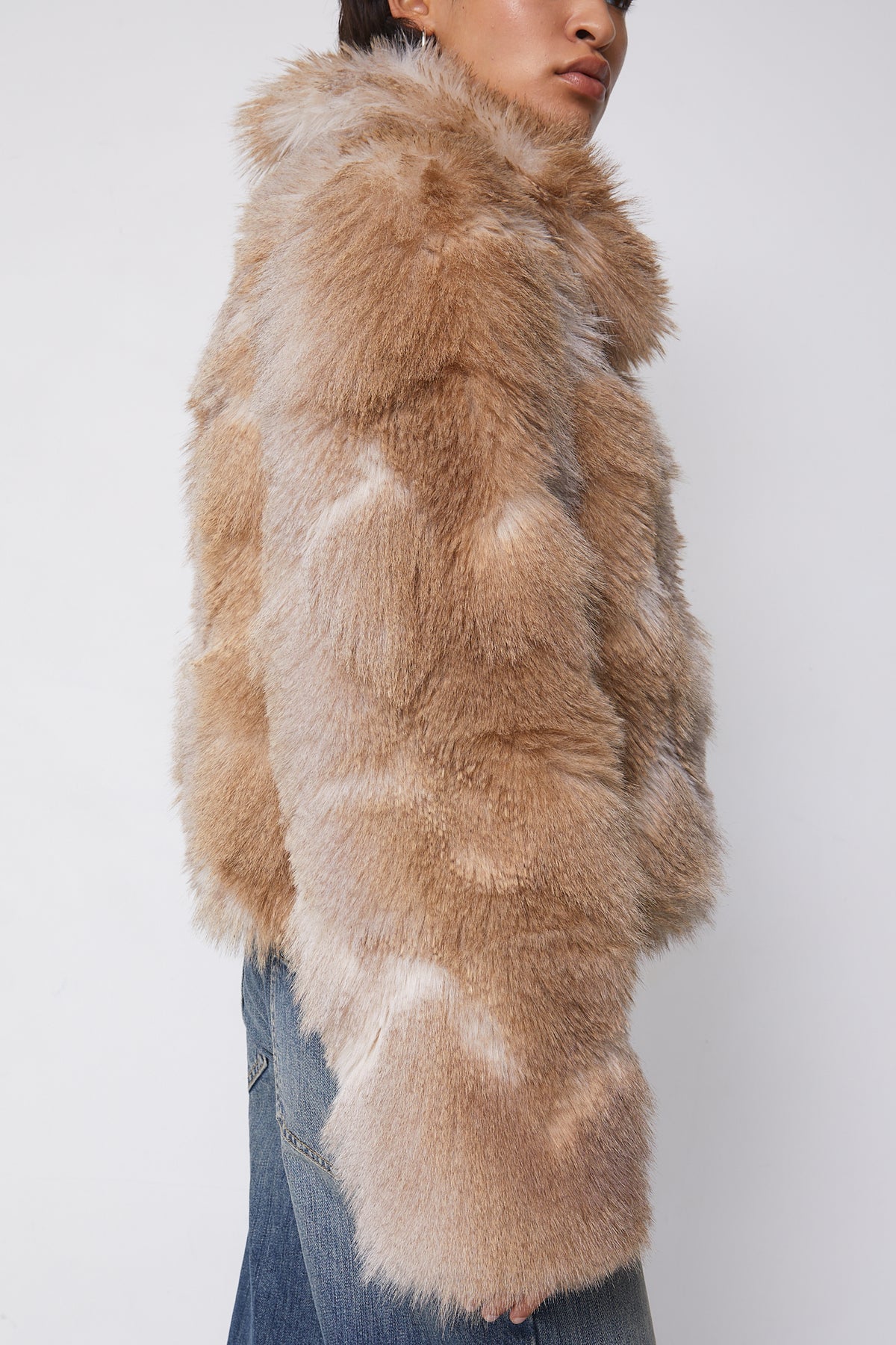 Phil Faux Fur Coat, Blonde
