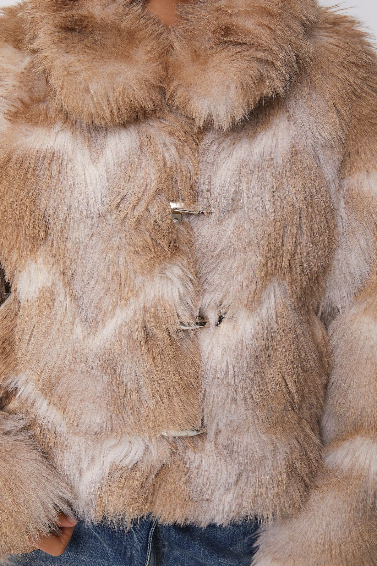 Phil Faux Fur Coat, Blonde