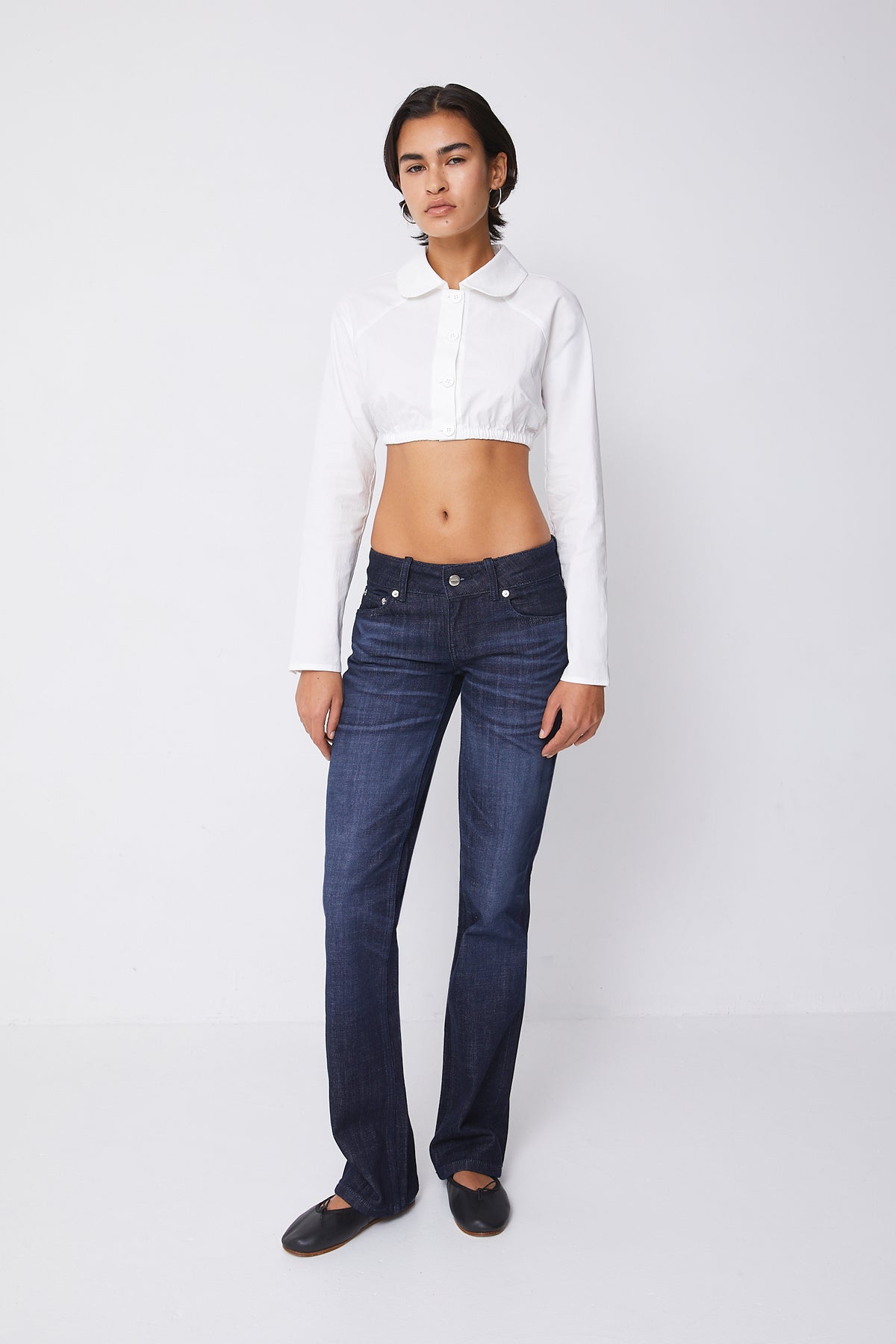 Ruby Low Rise Jeans, Raw Fade