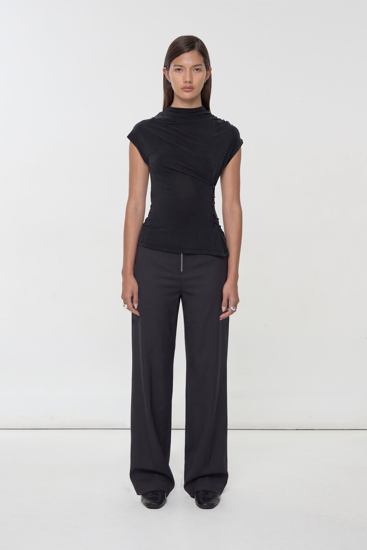 Twiggy Slinky Trousers, Onyx