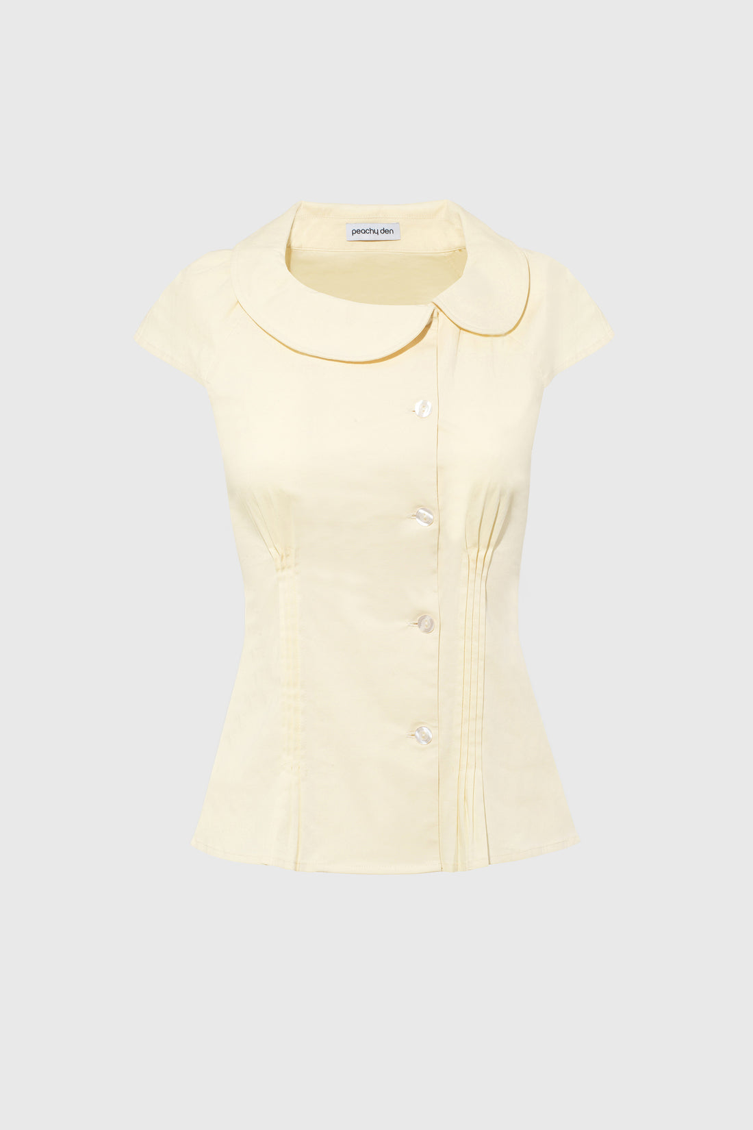 Missy Asymmetric Blouse, Parchment