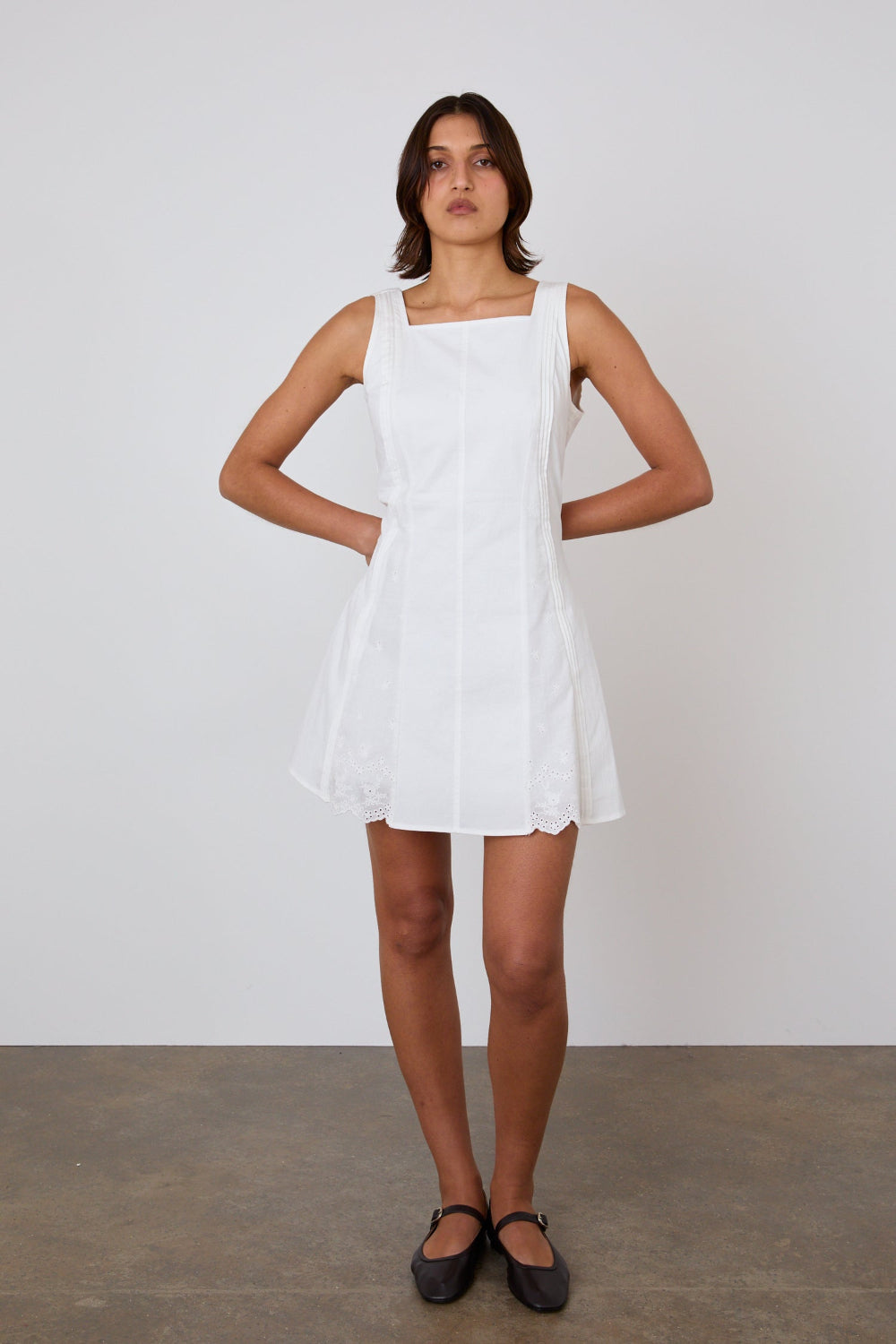 The Renee Slip Dress, Porcelain