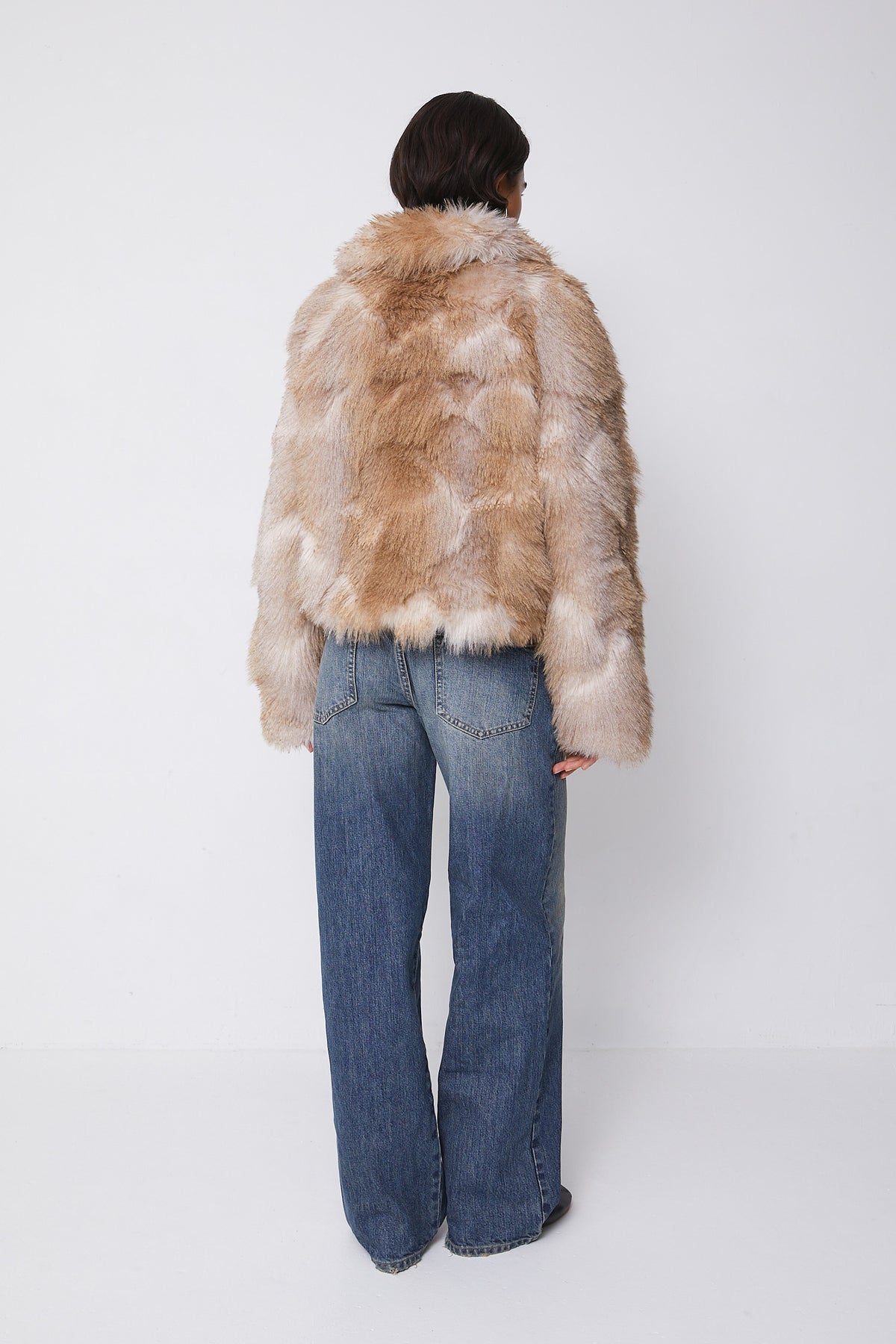 Phil Faux Fur Coat, Blonde