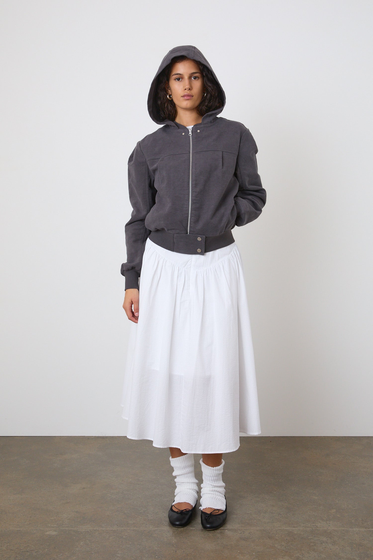 The Edie Bomber Jacket, Graphite