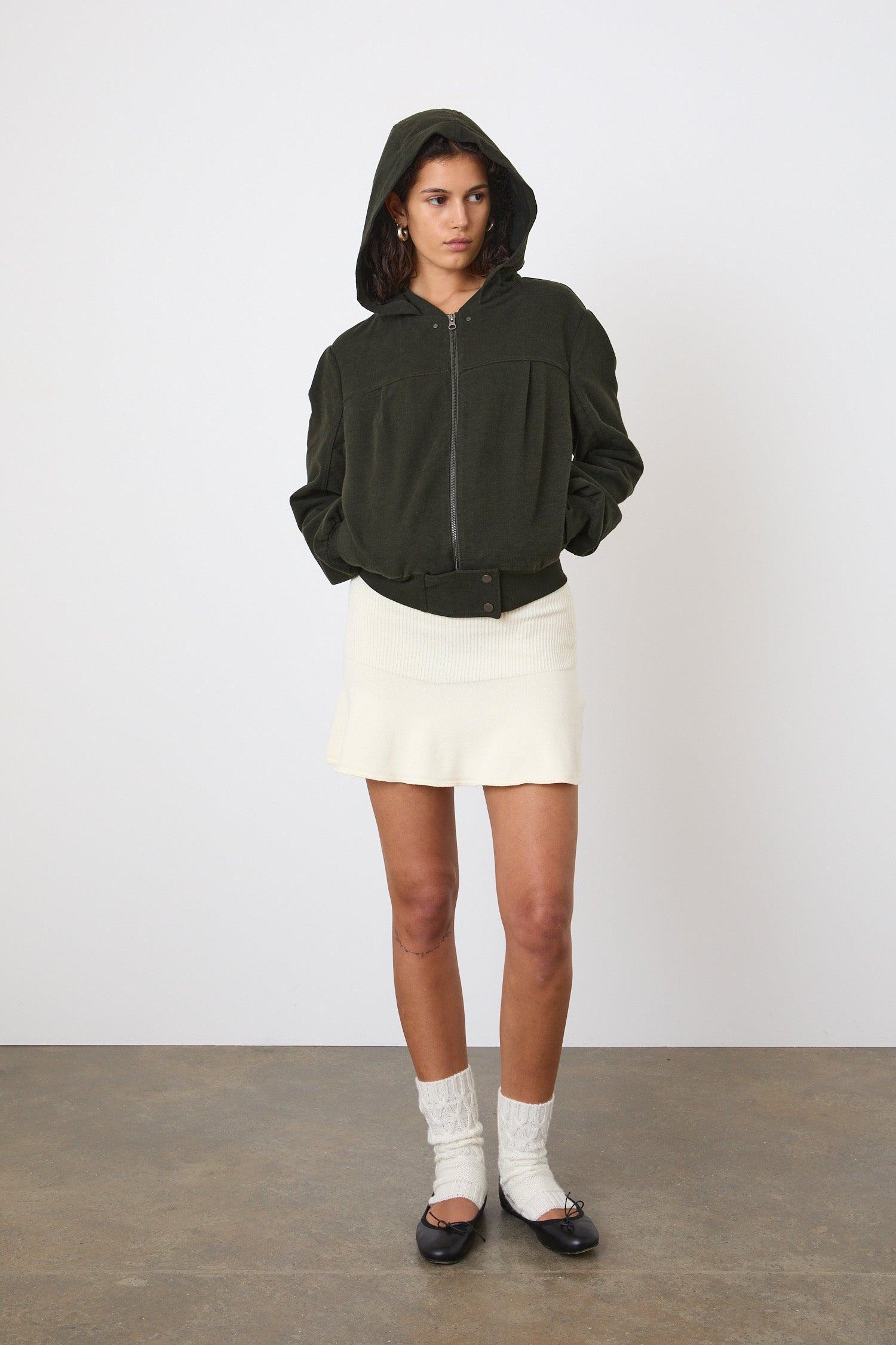 The Edie Bomber Jacket, Olive