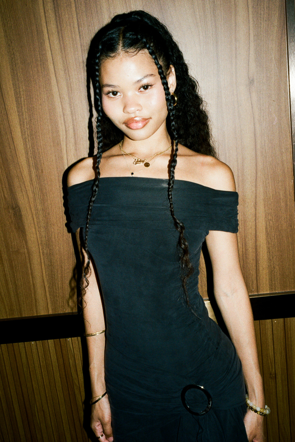 The Amelia Bandeau Mini Dress, Graphite