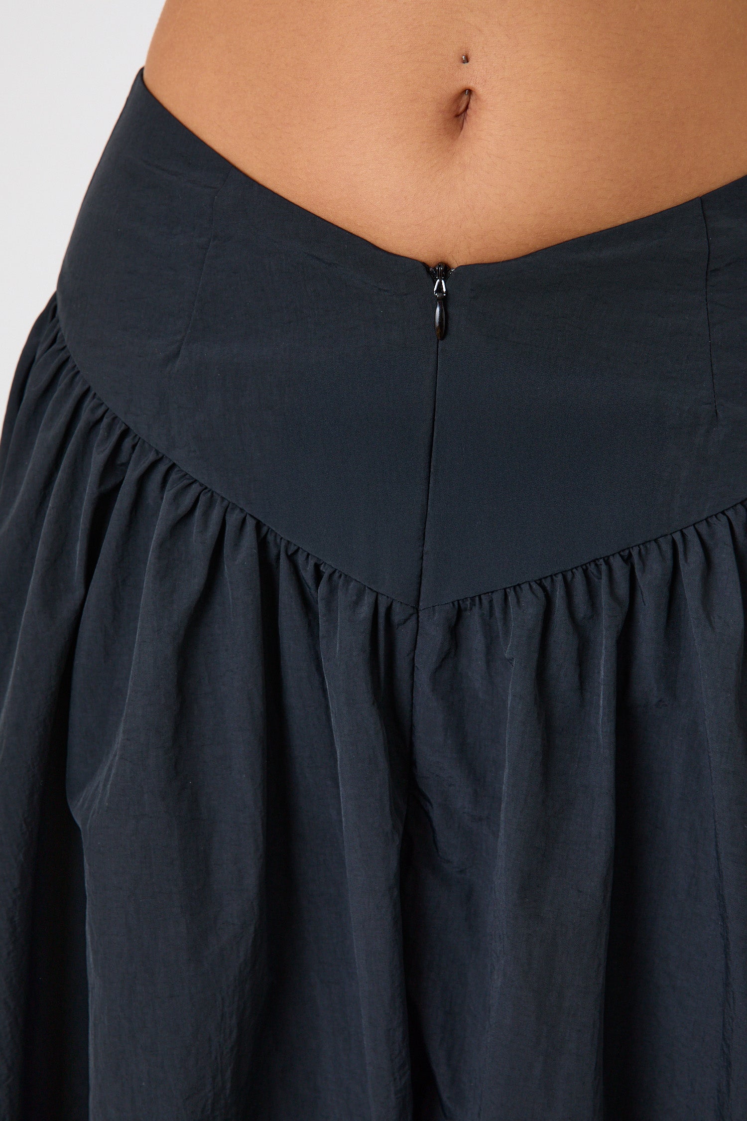The Deba Midi Skirt, Onyx