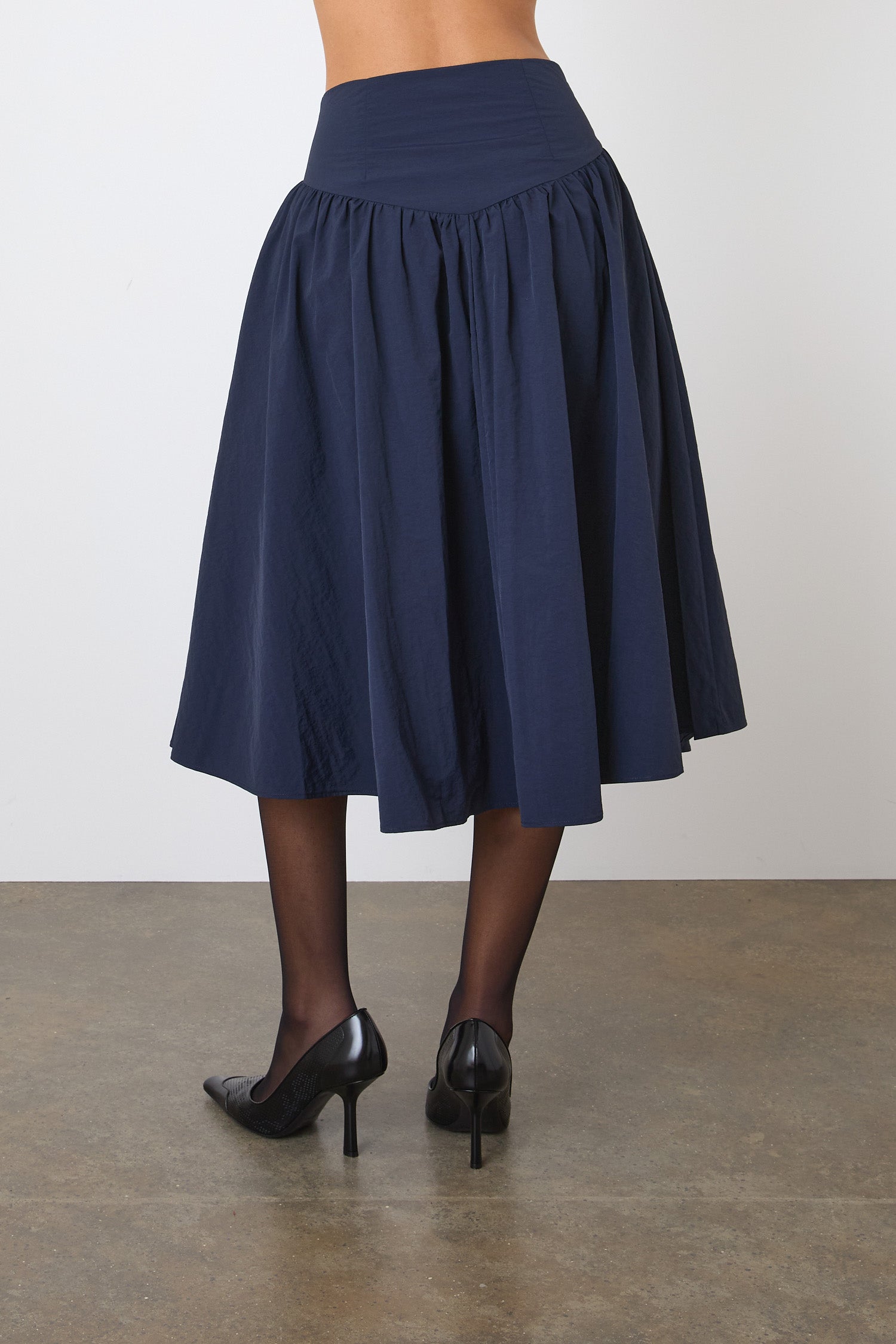 The Deba Midi Skirt, Midnight