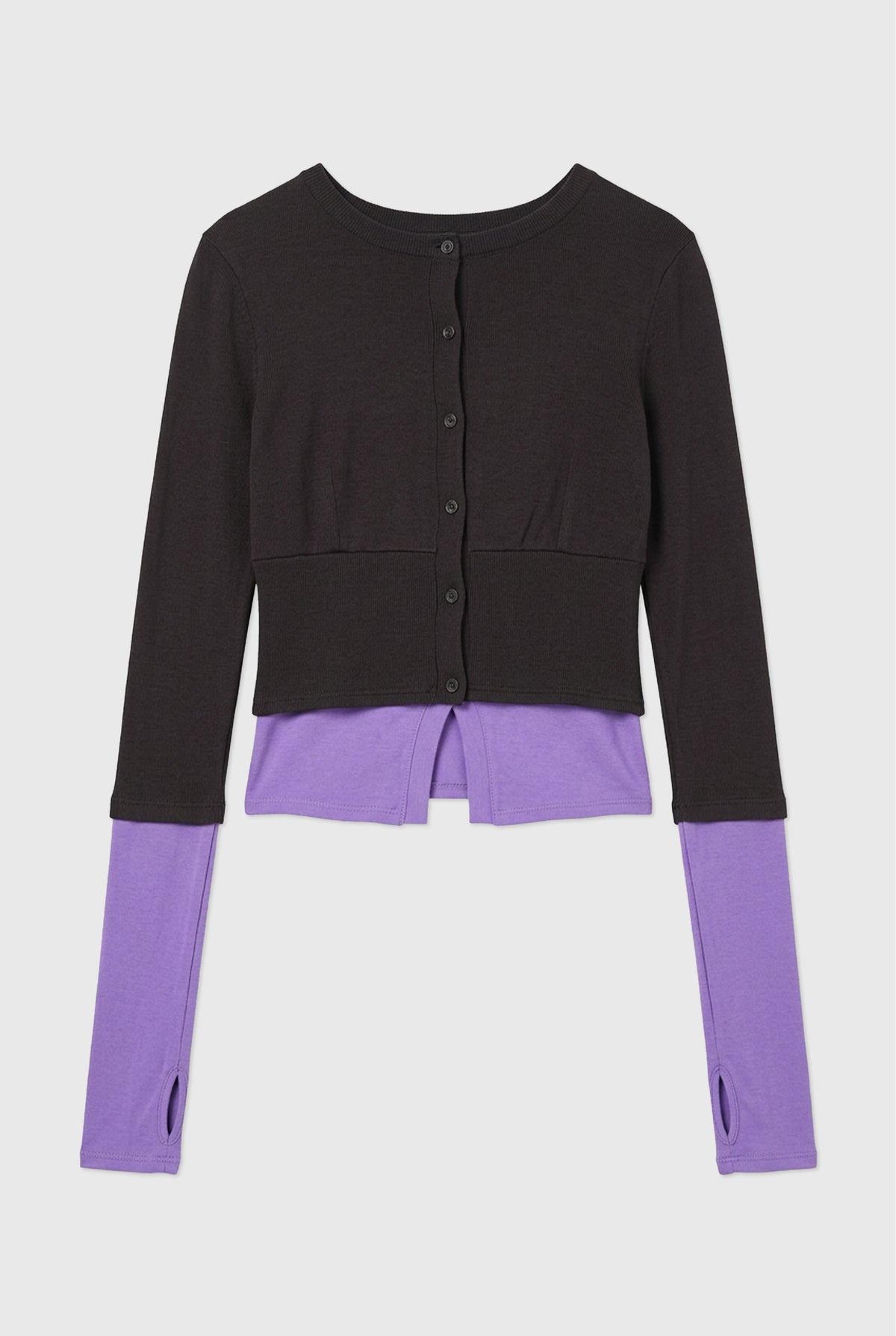 Bella Merino Layered Cardigan, Guiness