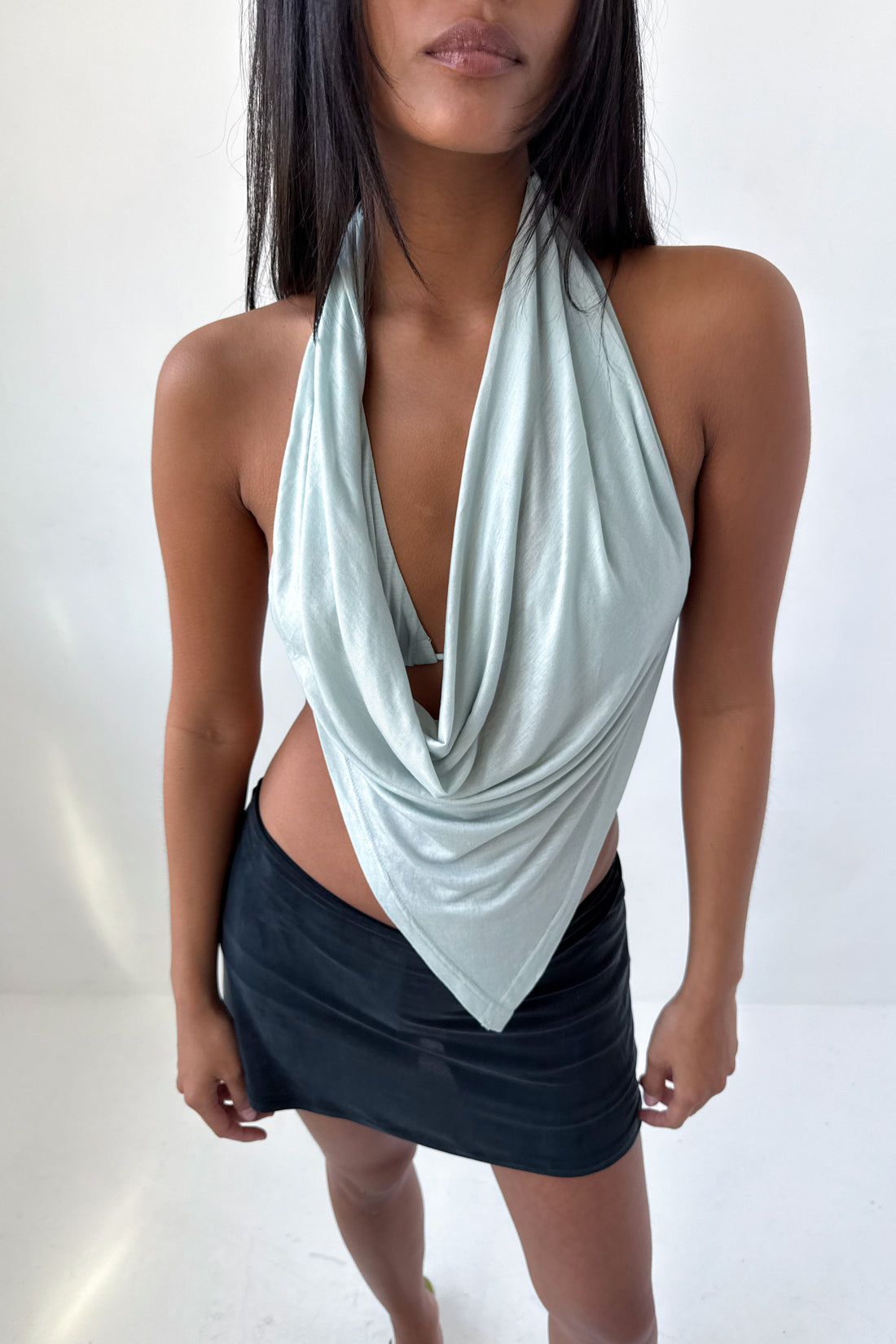 Blanche Halter Top, Mist