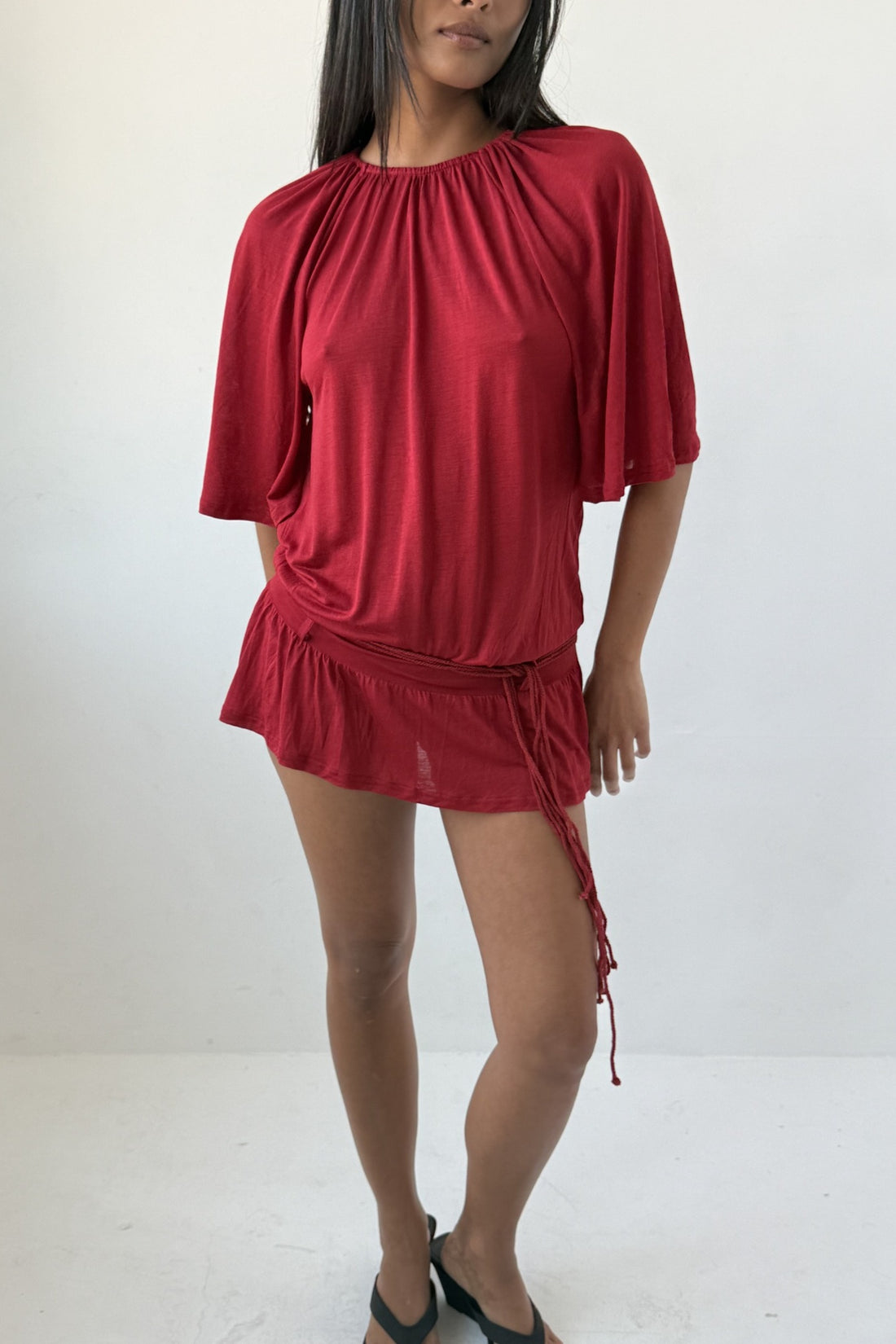 Blanche Skort Dress, Red Sandstone