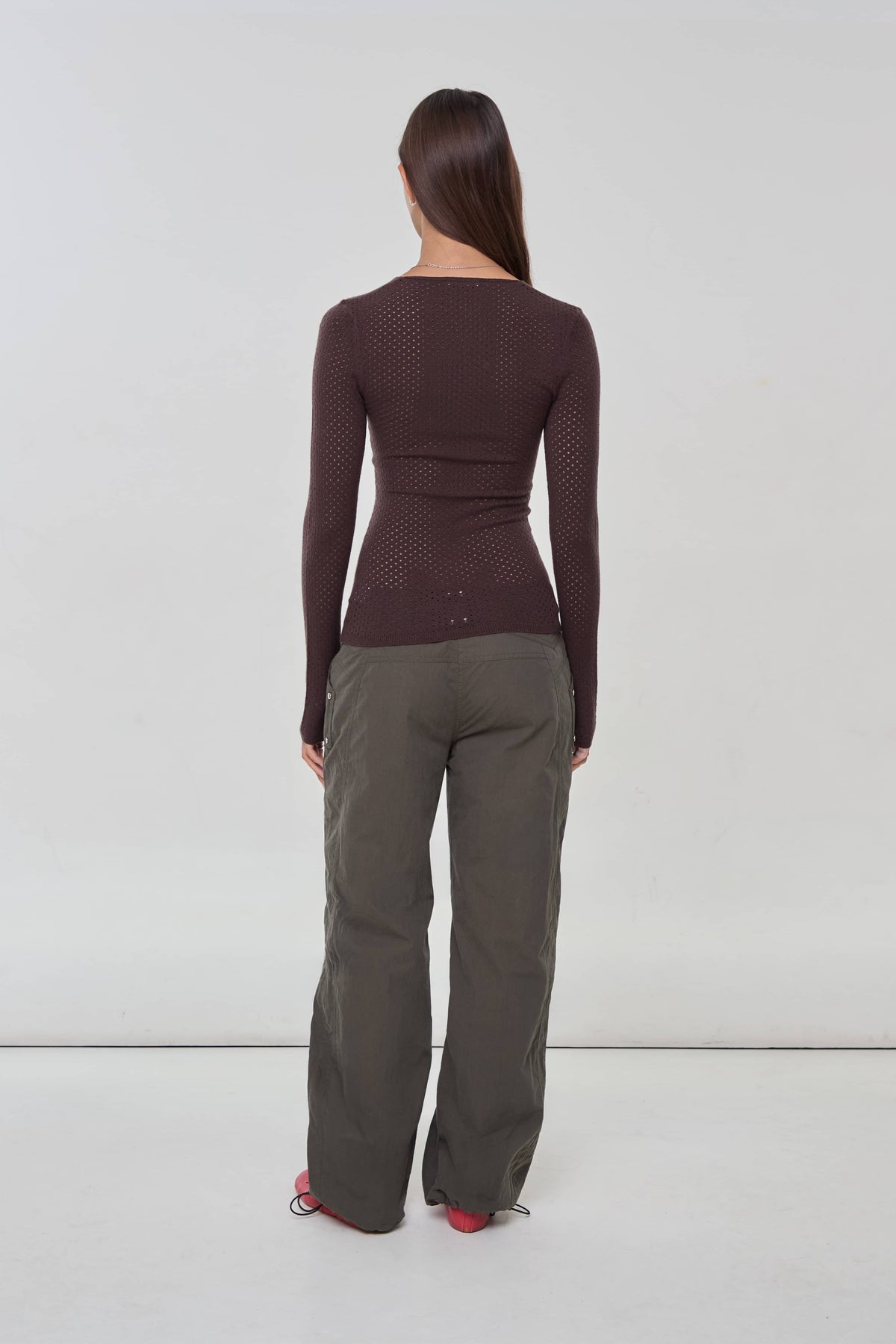 Carly Thermal Knit, Chocolate