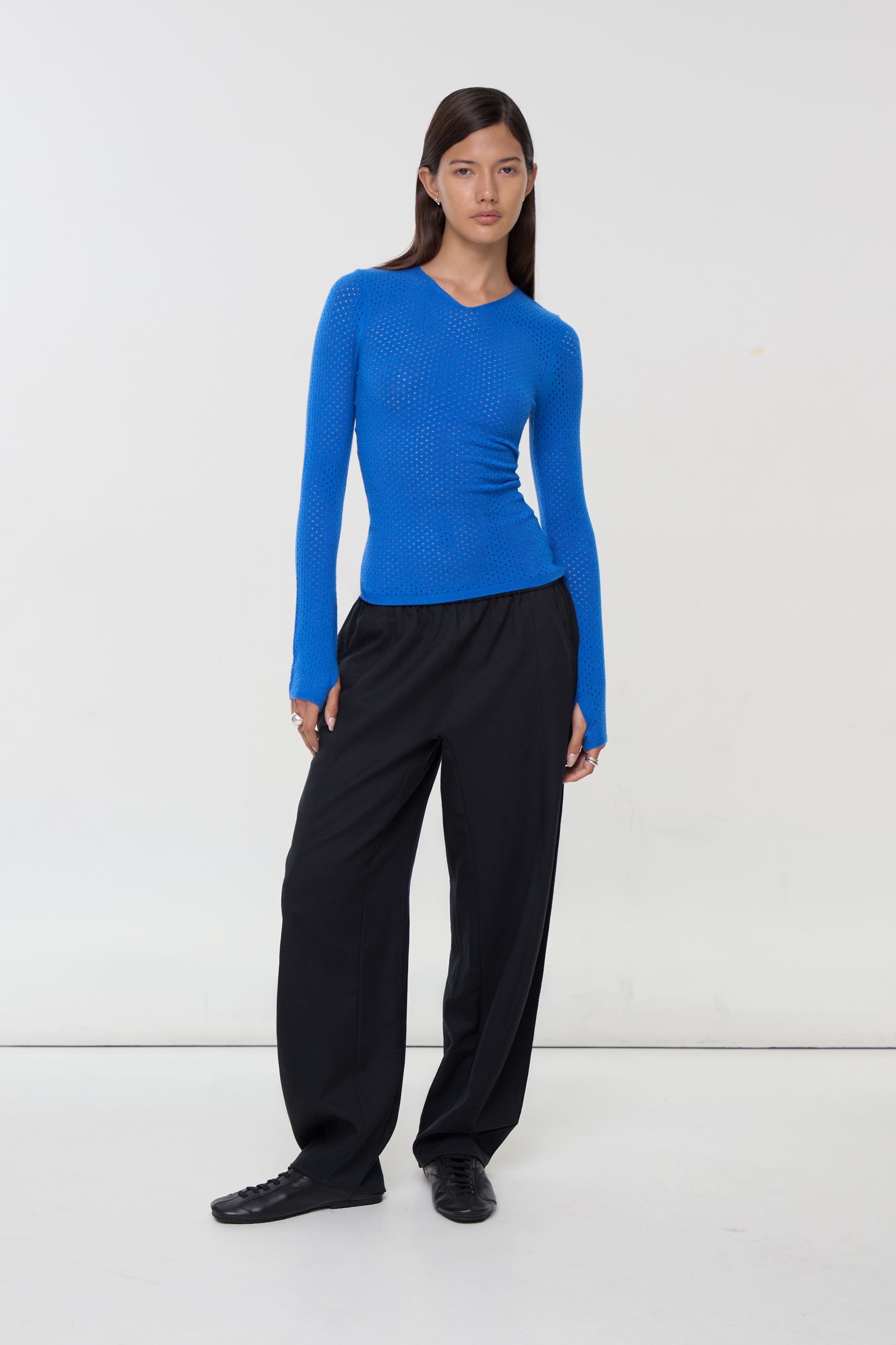 Carly Thermal Knit, Lapis