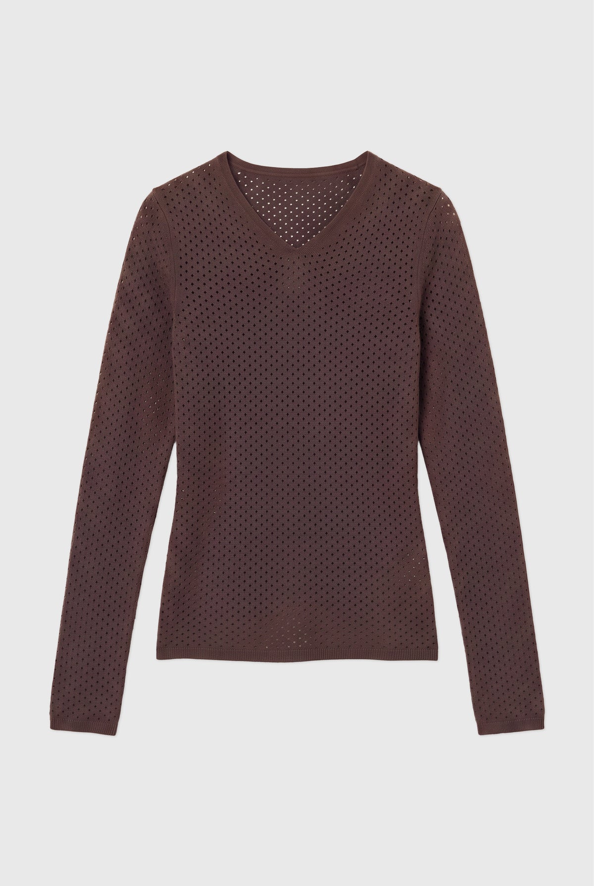 Carly Thermal Knit, Chocolate