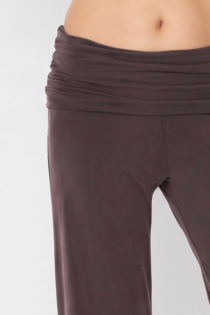 Kylie Fold Over Trousers, Cocoa